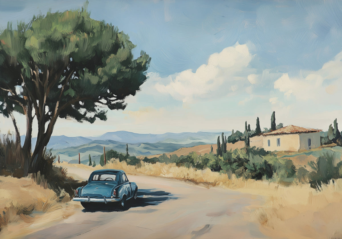 Toscaanse plattelandsoldtimer