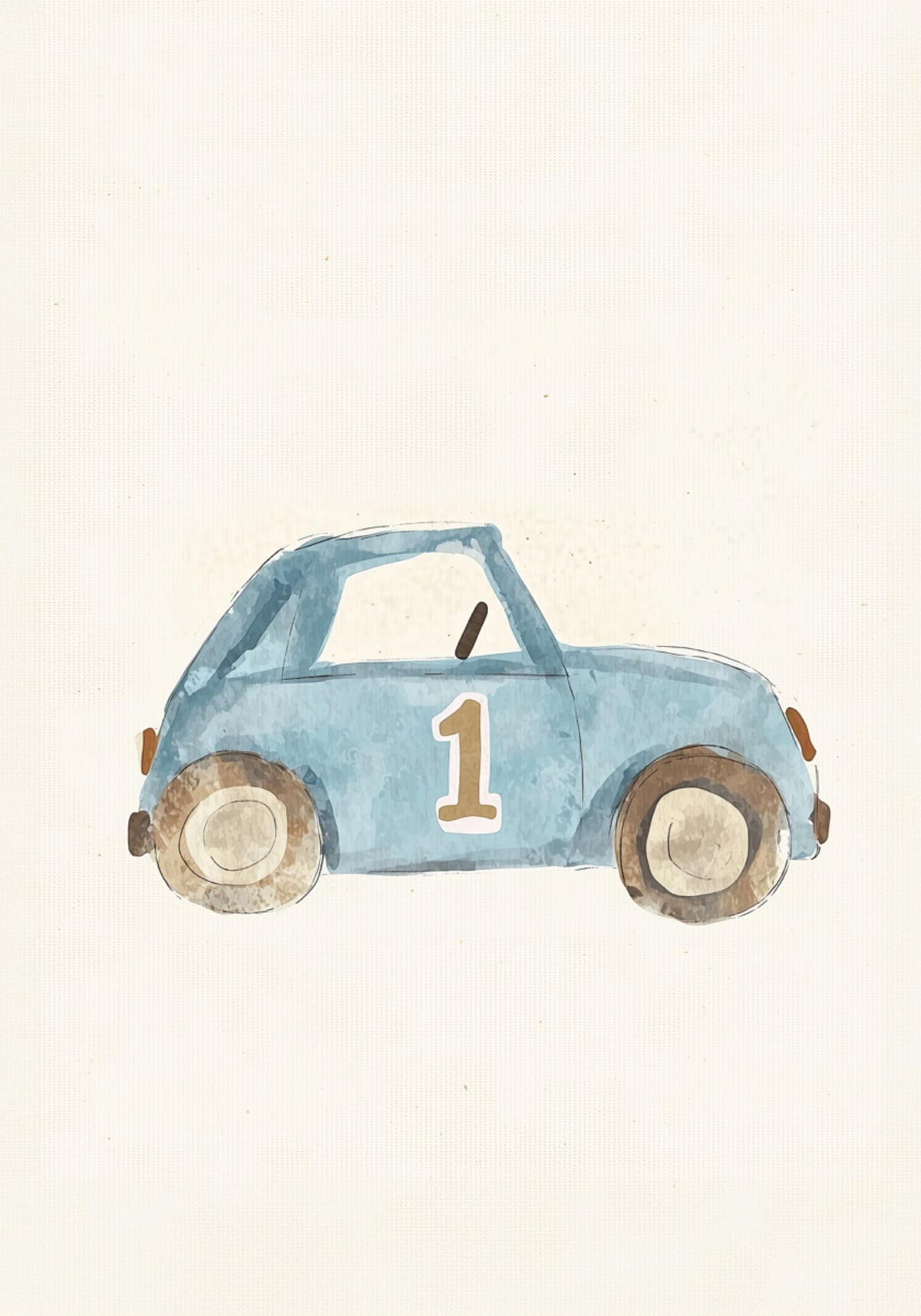 Kleine blauwe racer
