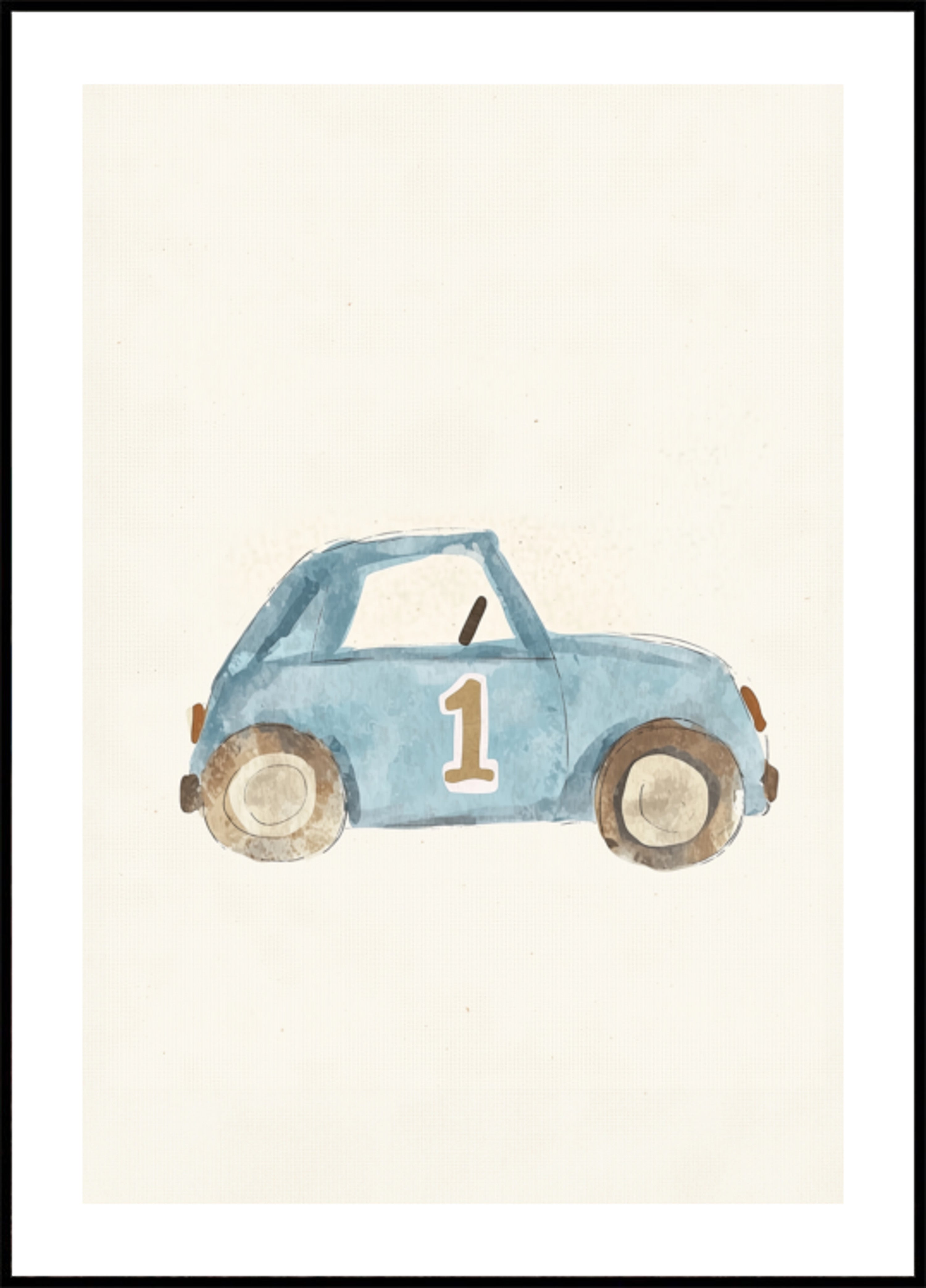 Kleine blauwe racer