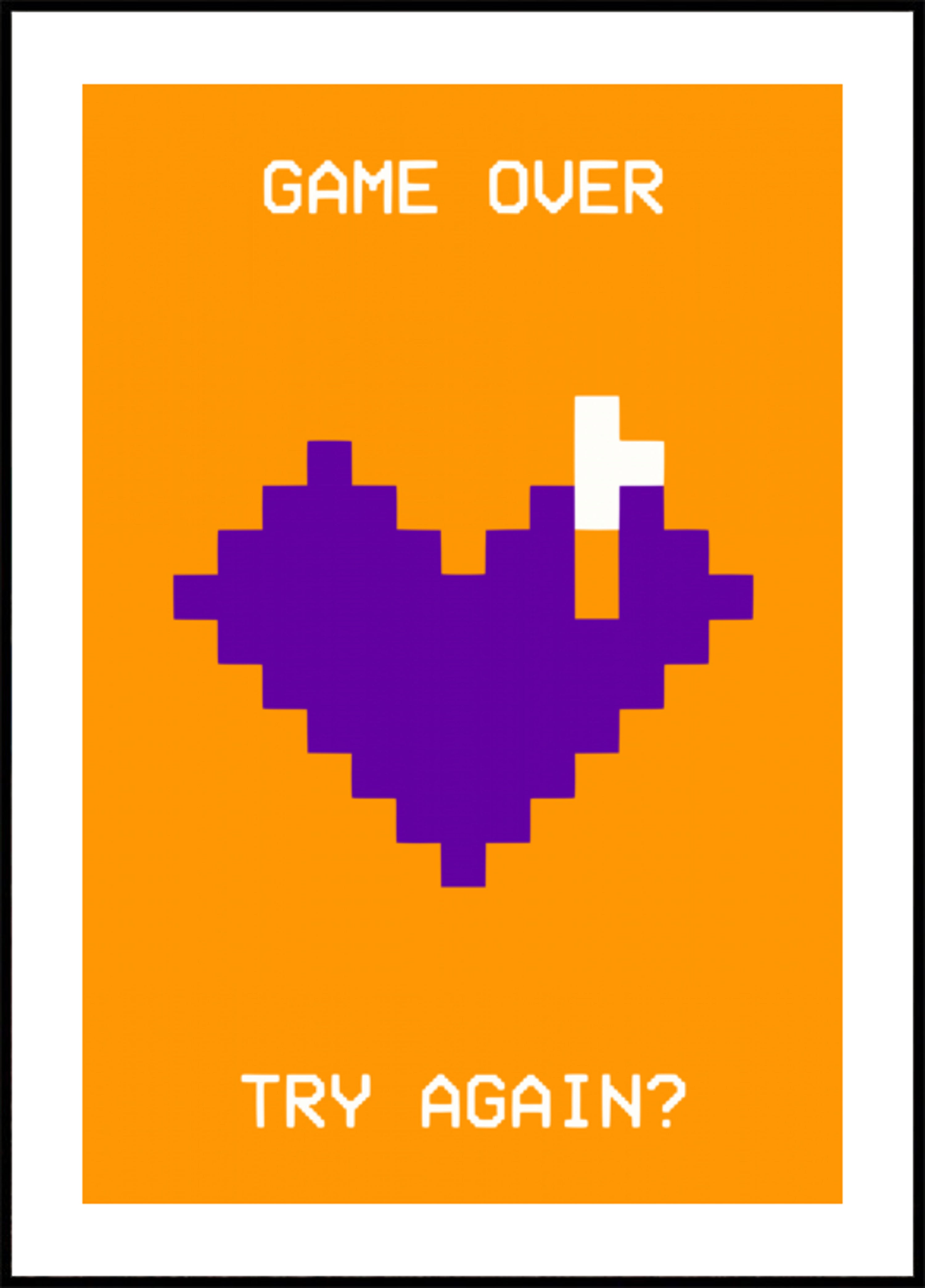 Retro spel over het hart
