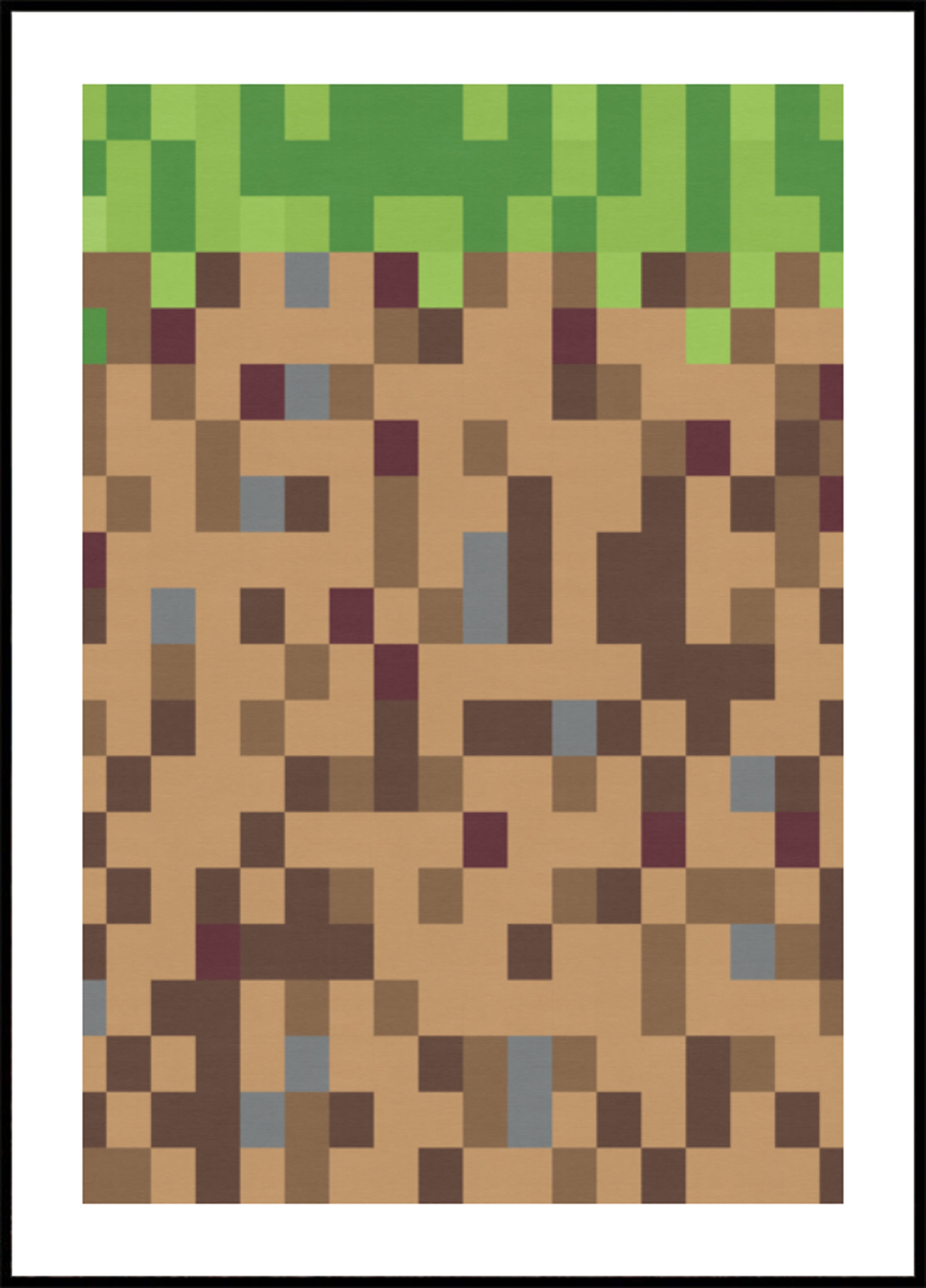 Pixelgrasblok