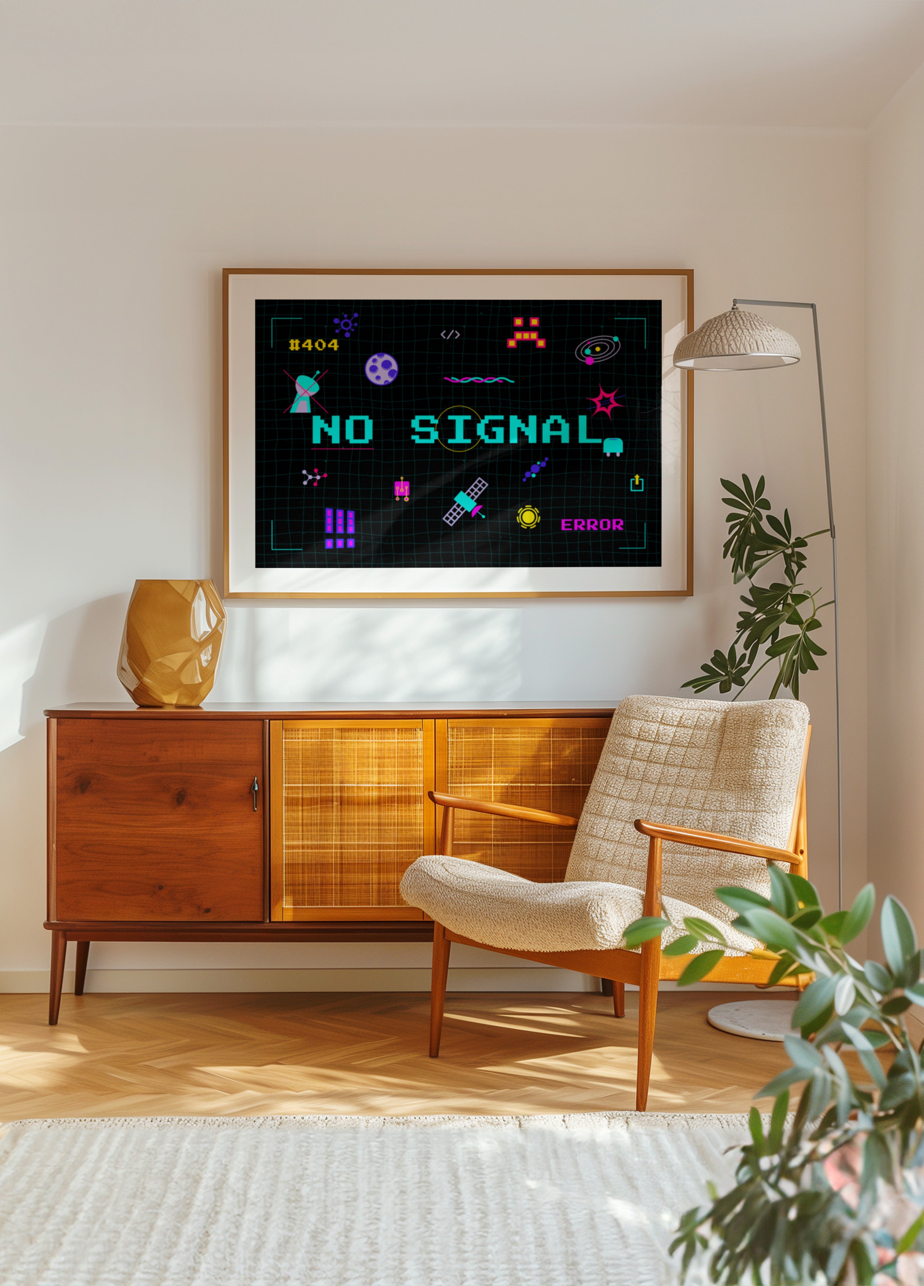 Retro Pixel Geen signaal