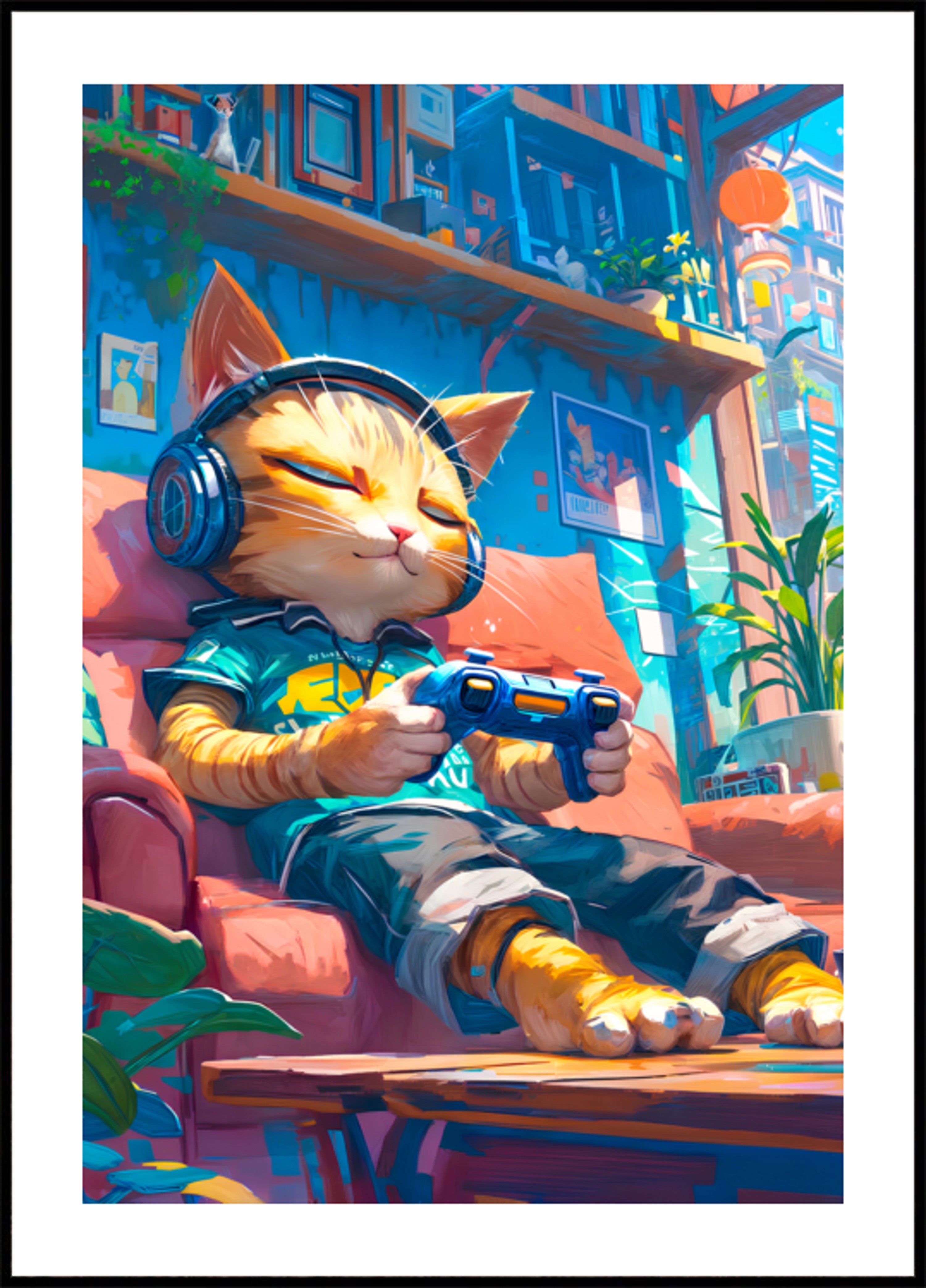 Gezellige Gamer Cat