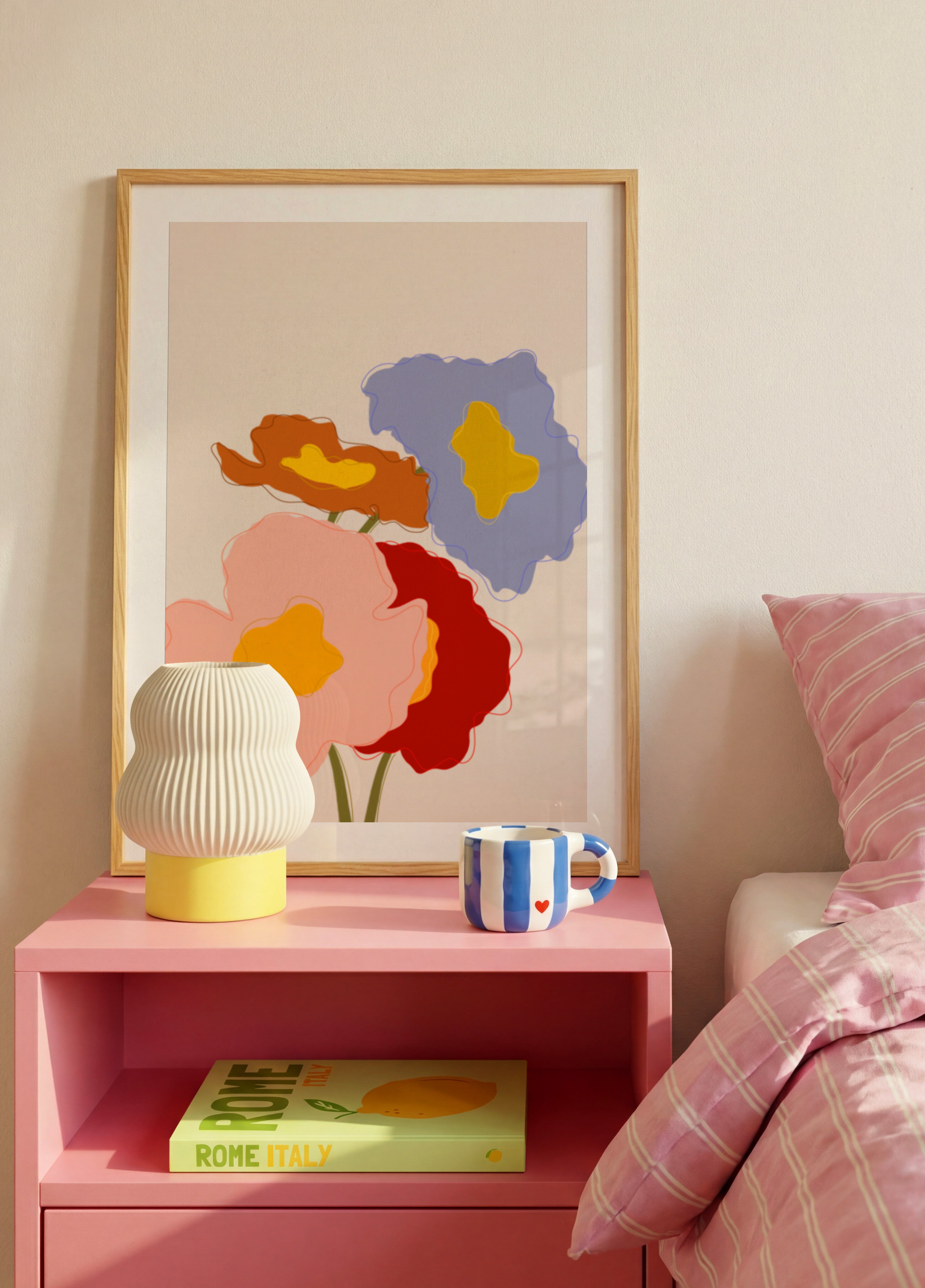 Kleurrijke abstracte bloemen