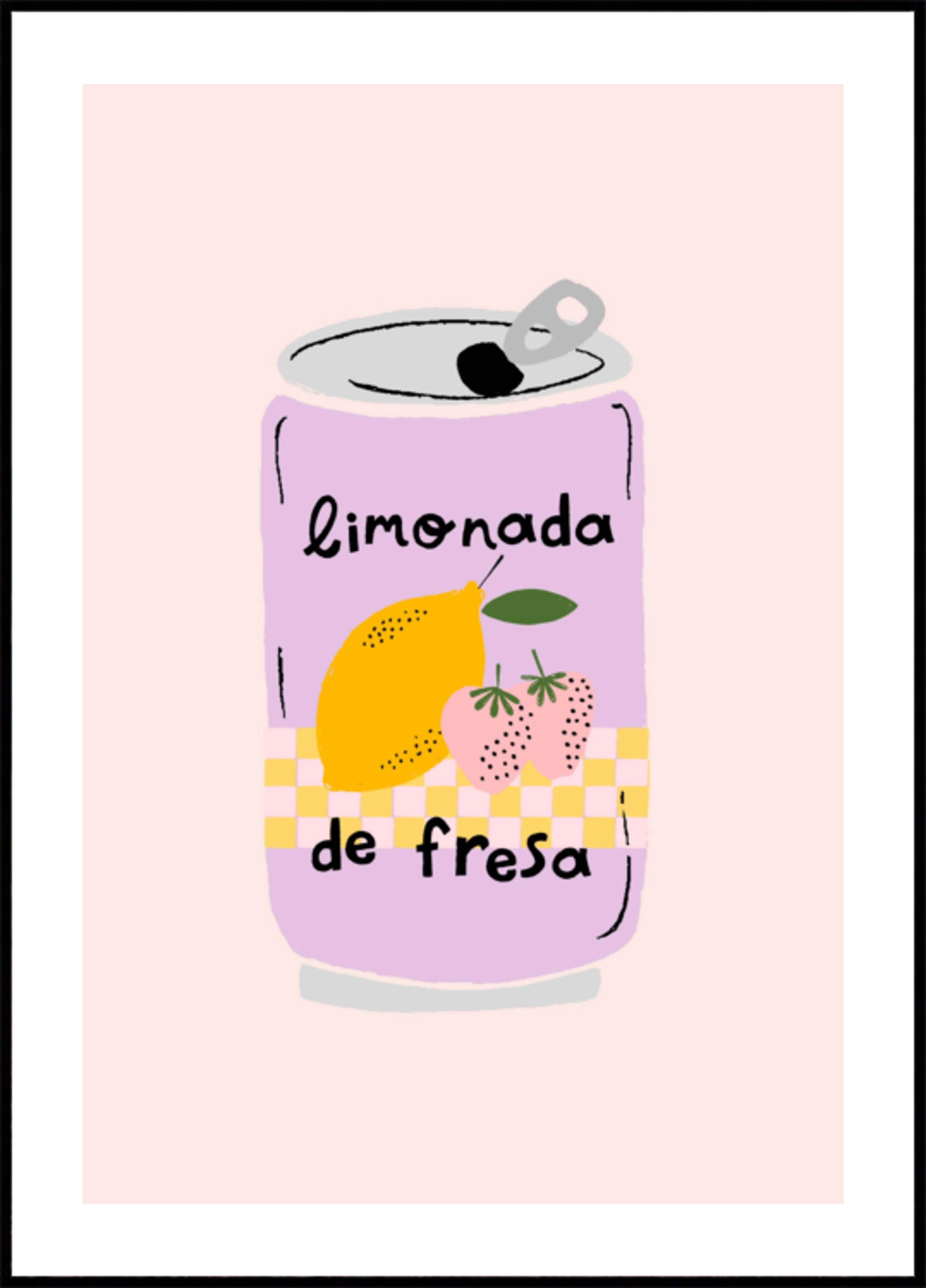 Aardbeienlimonadeblikje