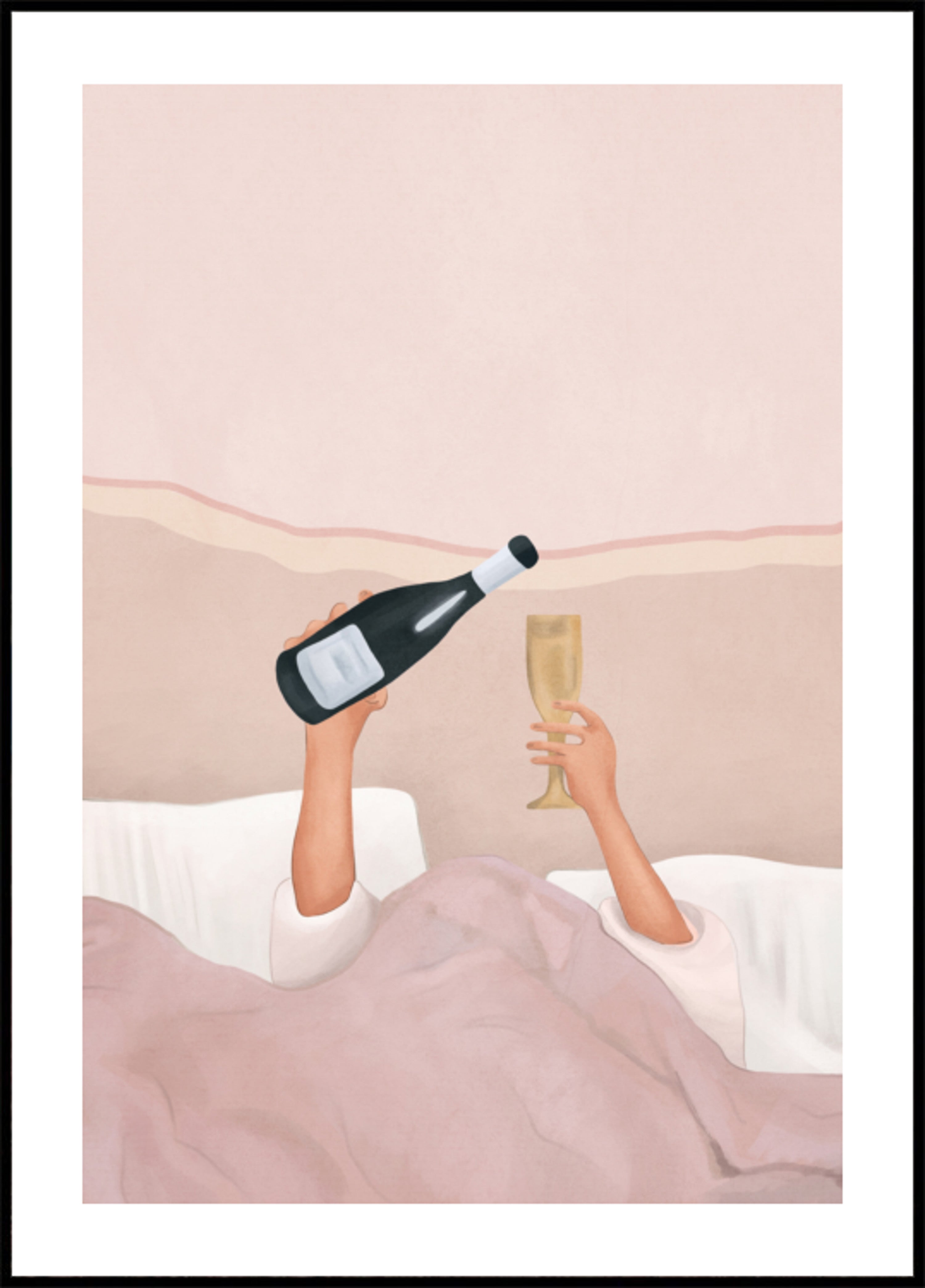 Champagne-in Bed
