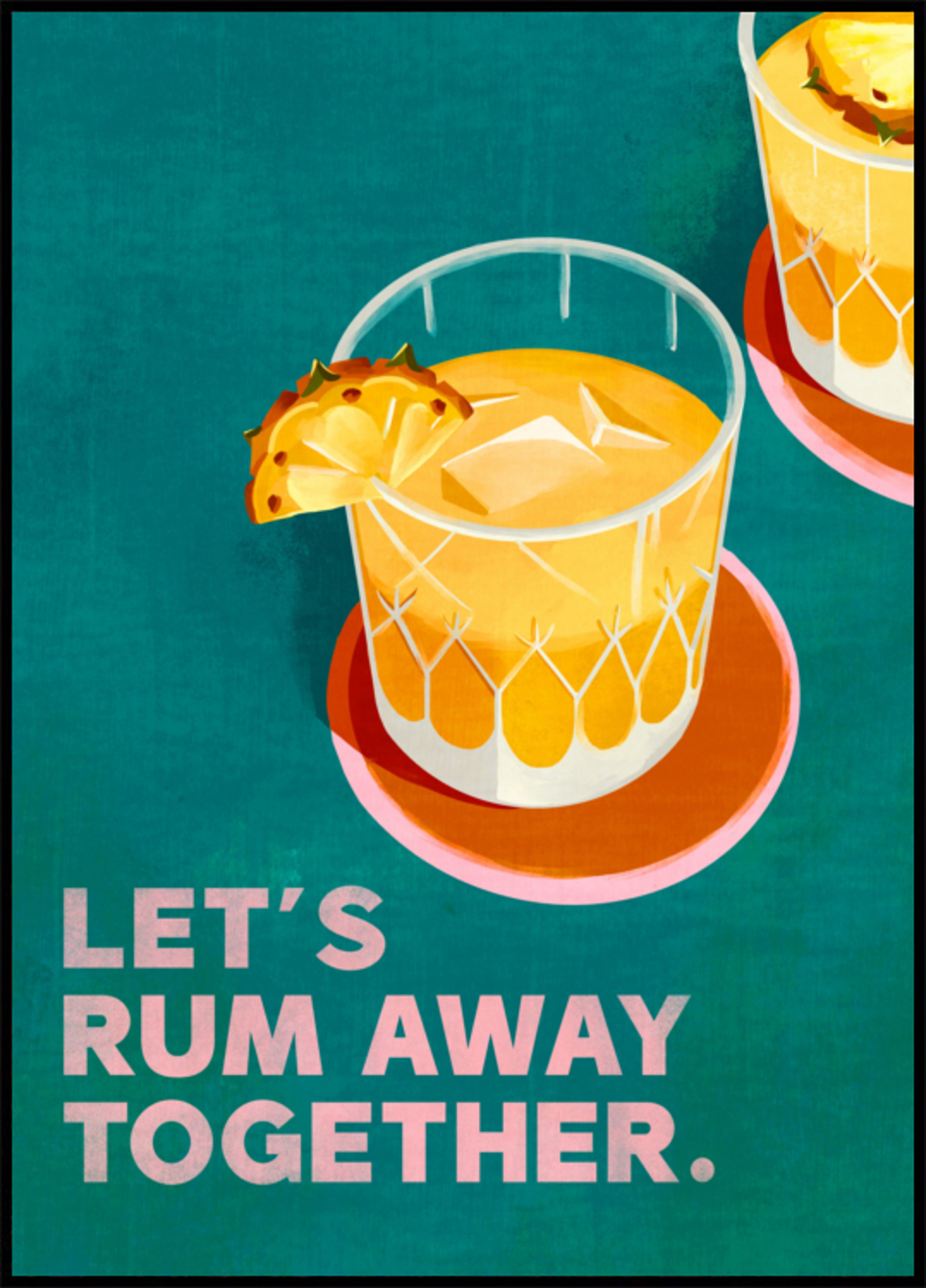 Rum Away Beachbar Cocktail Art