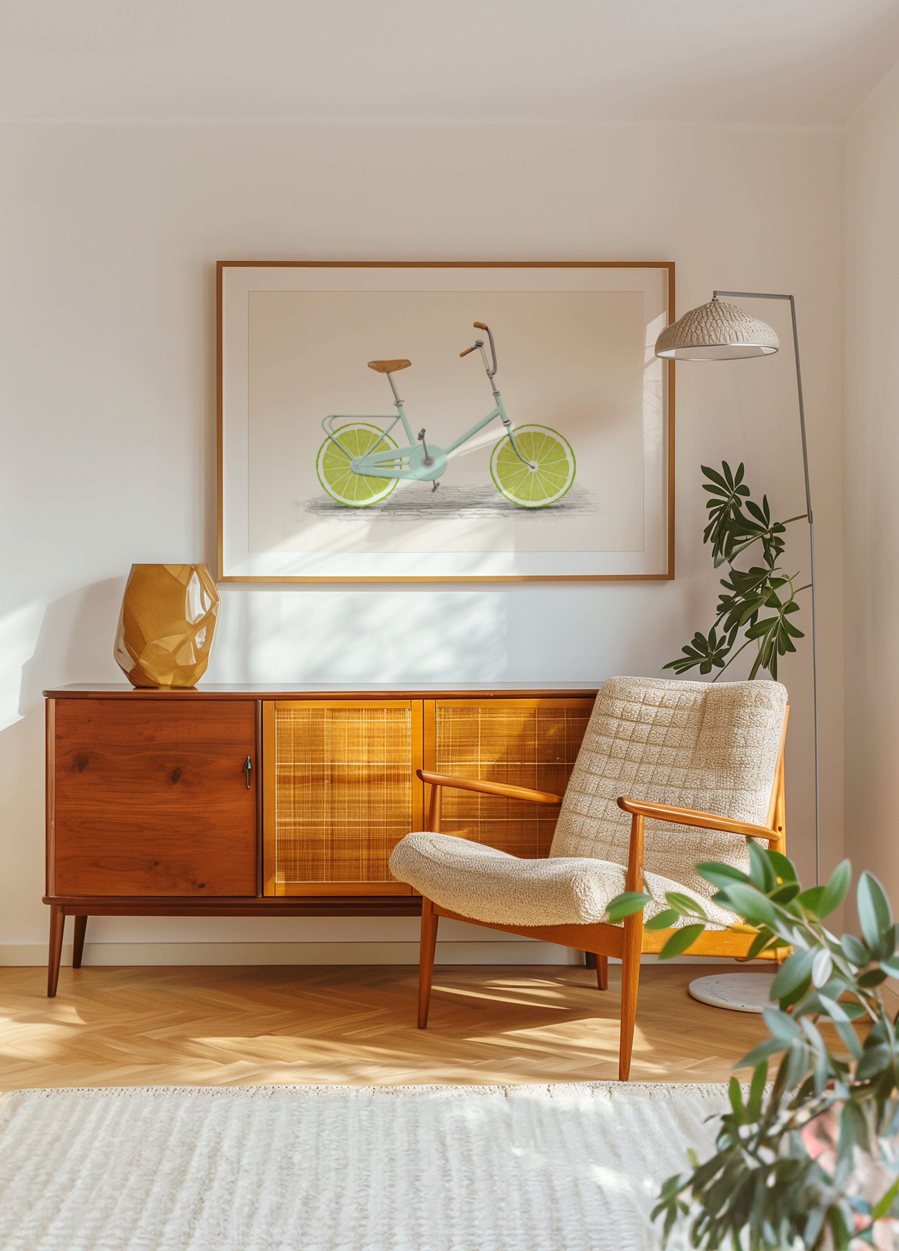 Lime fietswiel