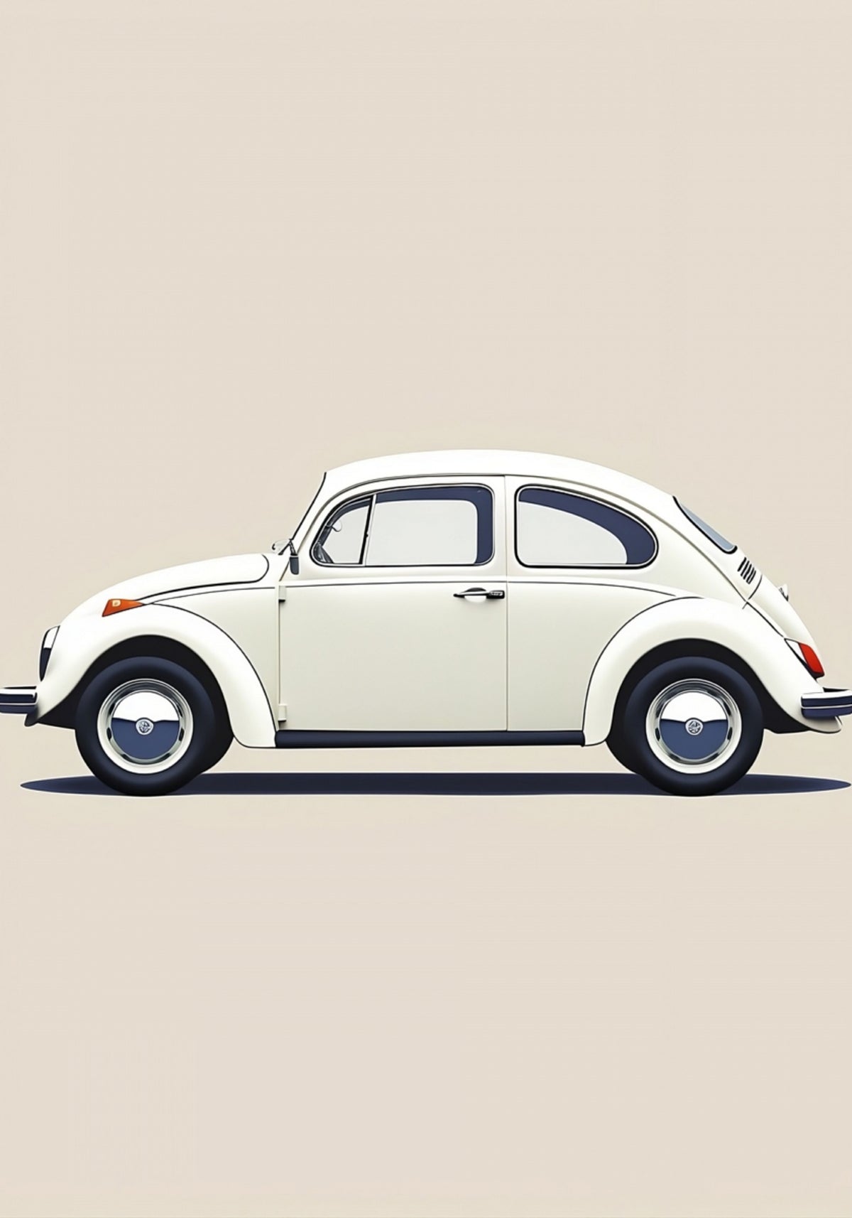 Klassieke witte auto
