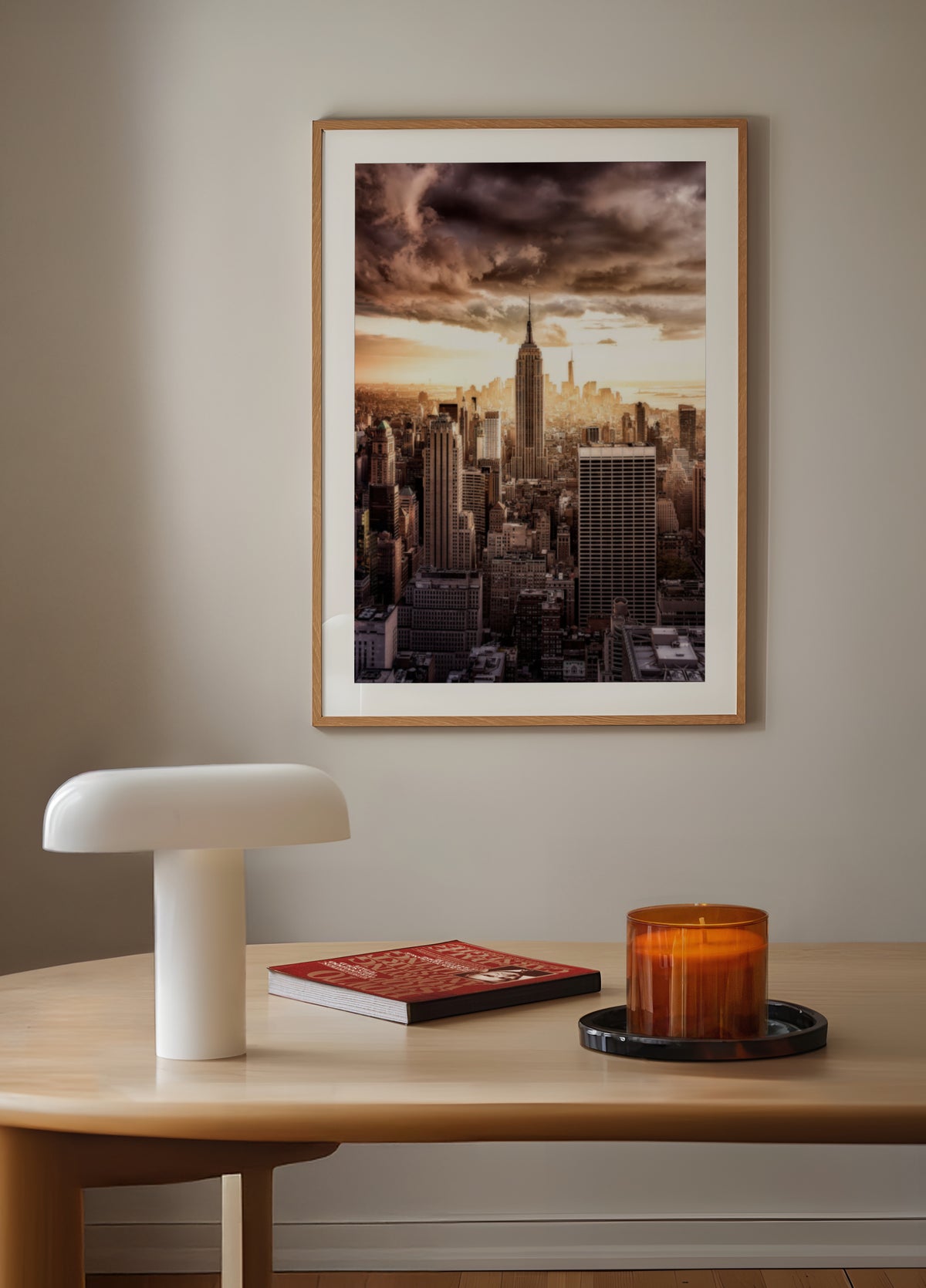 Dramatische skyline van New York City