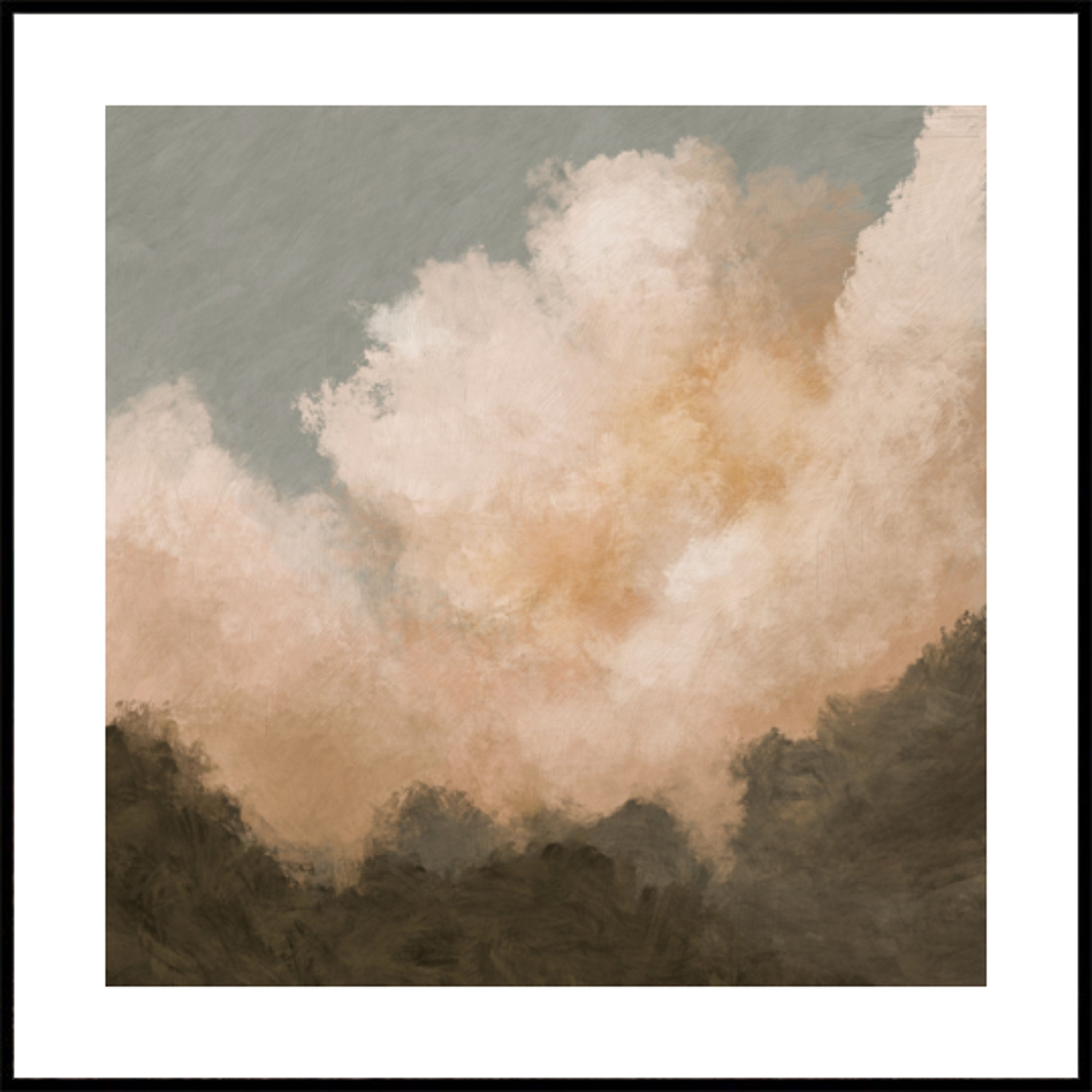 Rustige bergwolken
