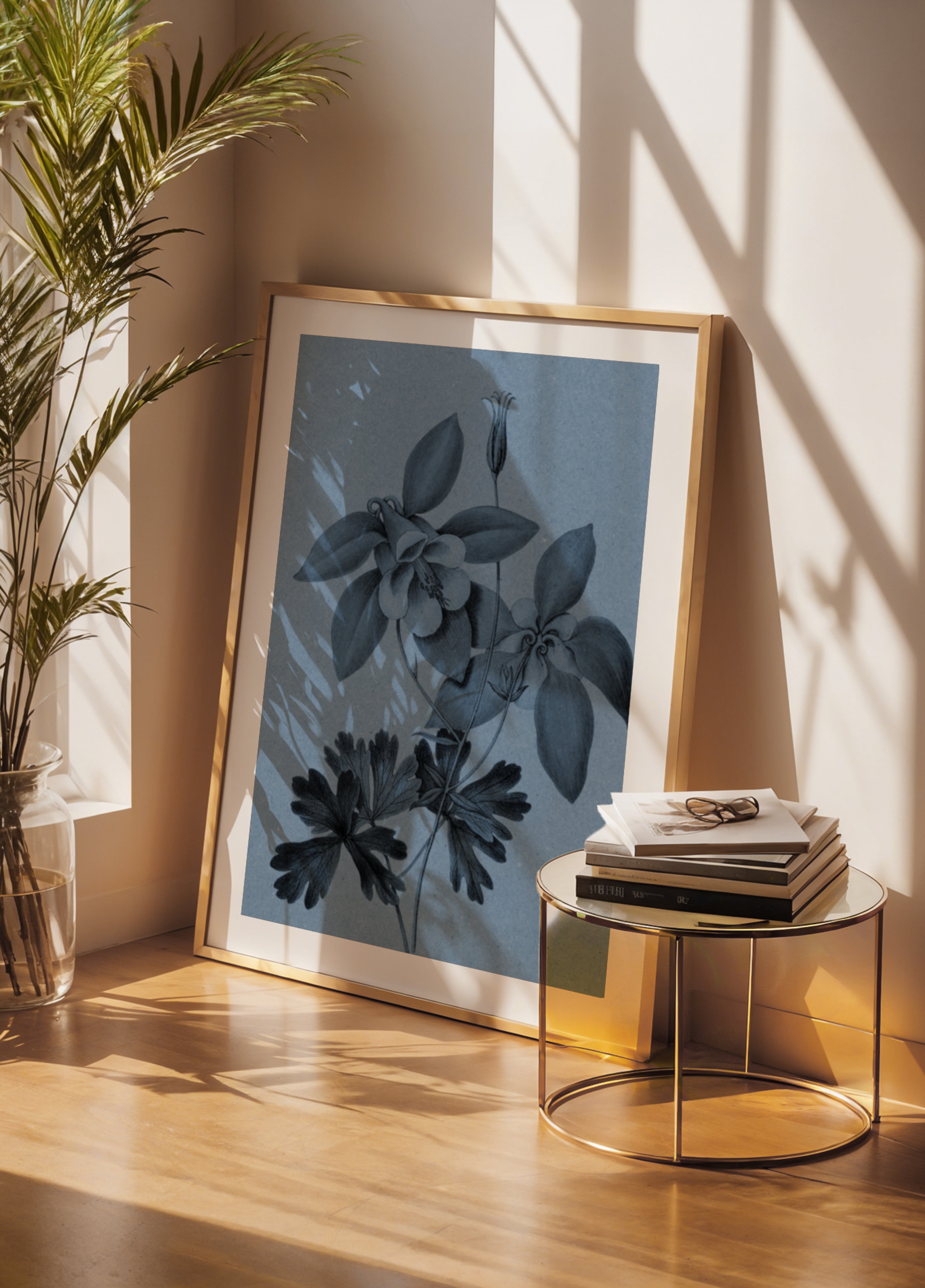 Botanische studie Blue Columbine
