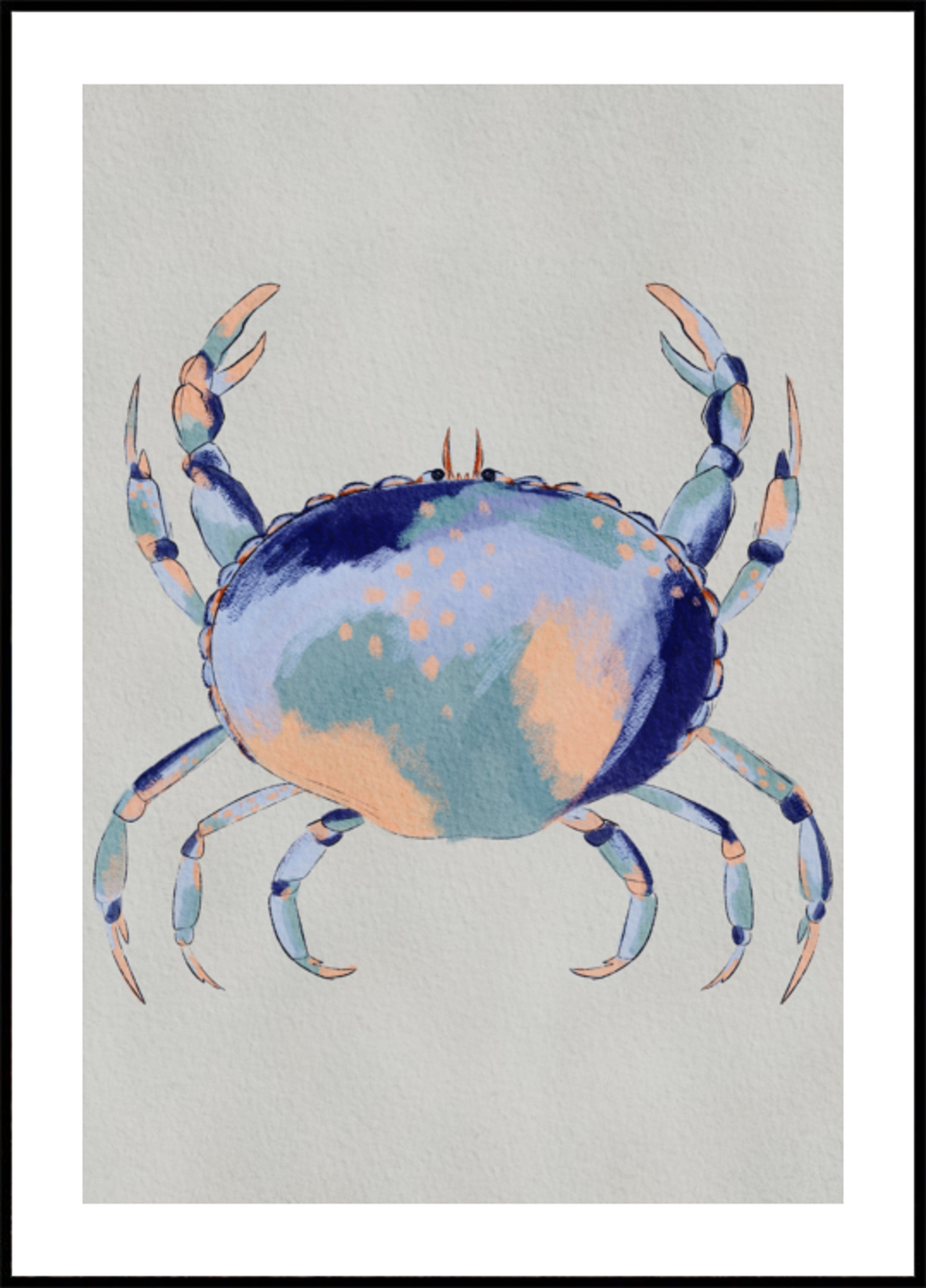 Sereen blauwe krab