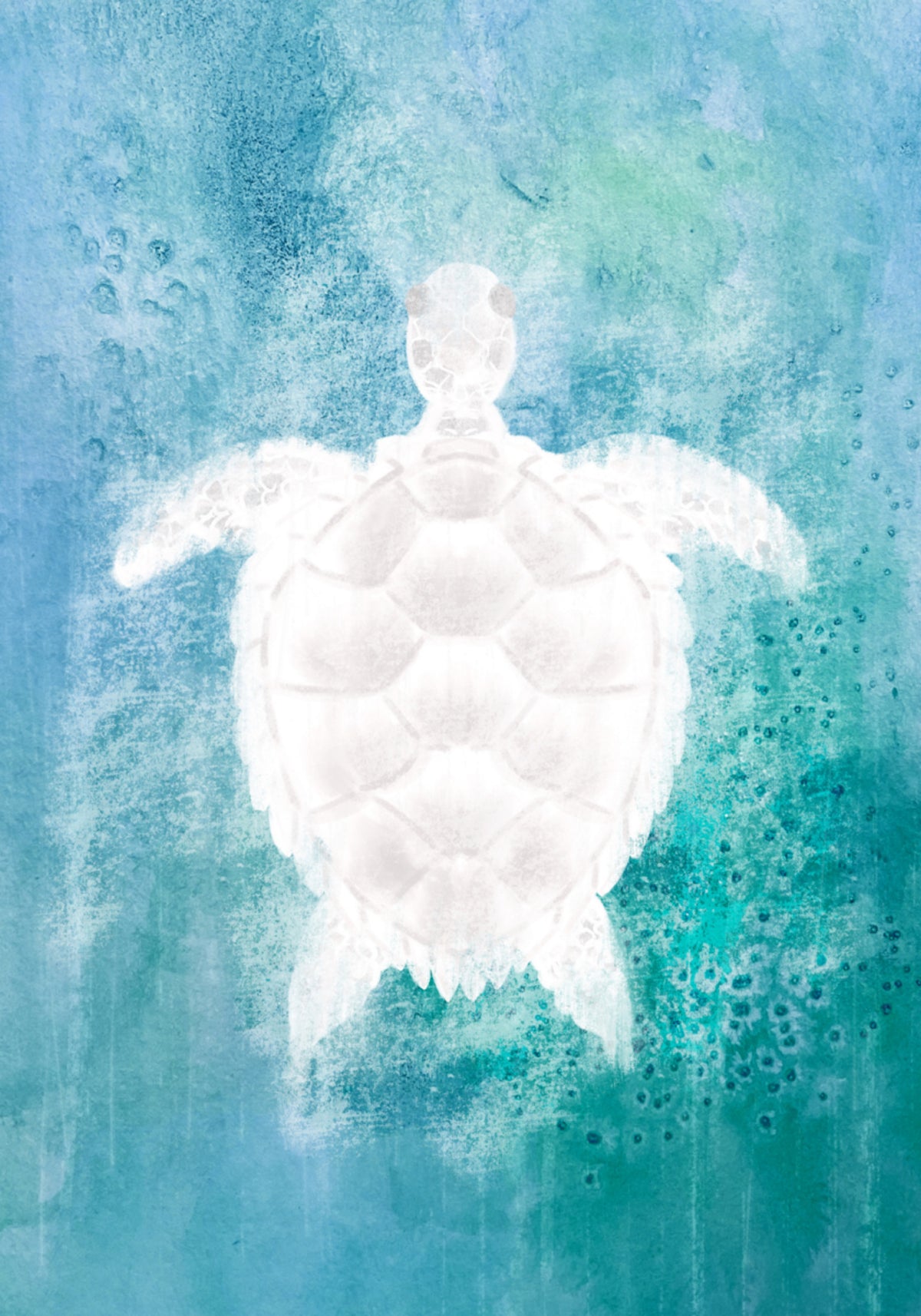 Rustige zeeschildpad