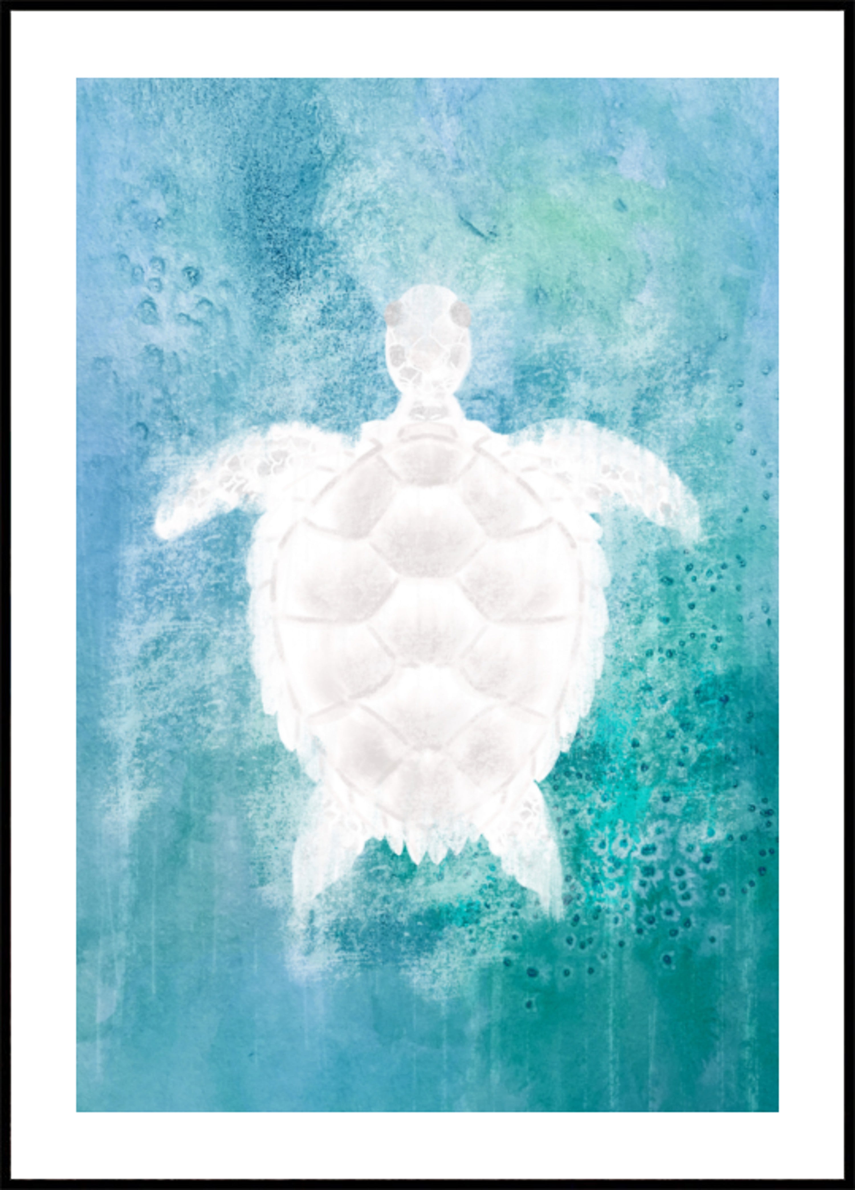 Rustige zeeschildpad