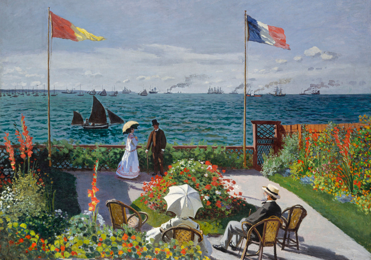 Tuin op Sainte-adres door Claude Monet