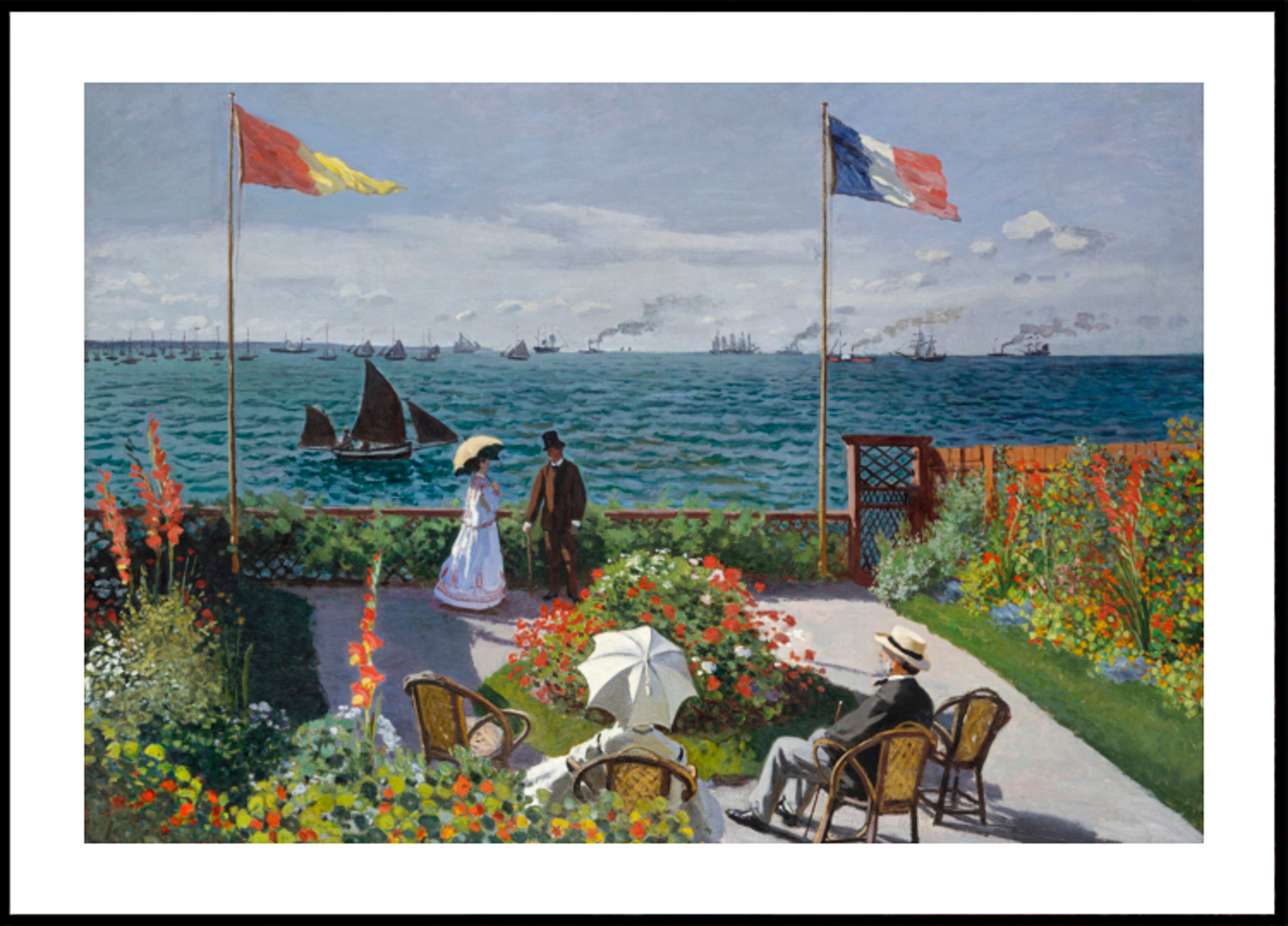 Tuin op Sainte-adres door Claude Monet