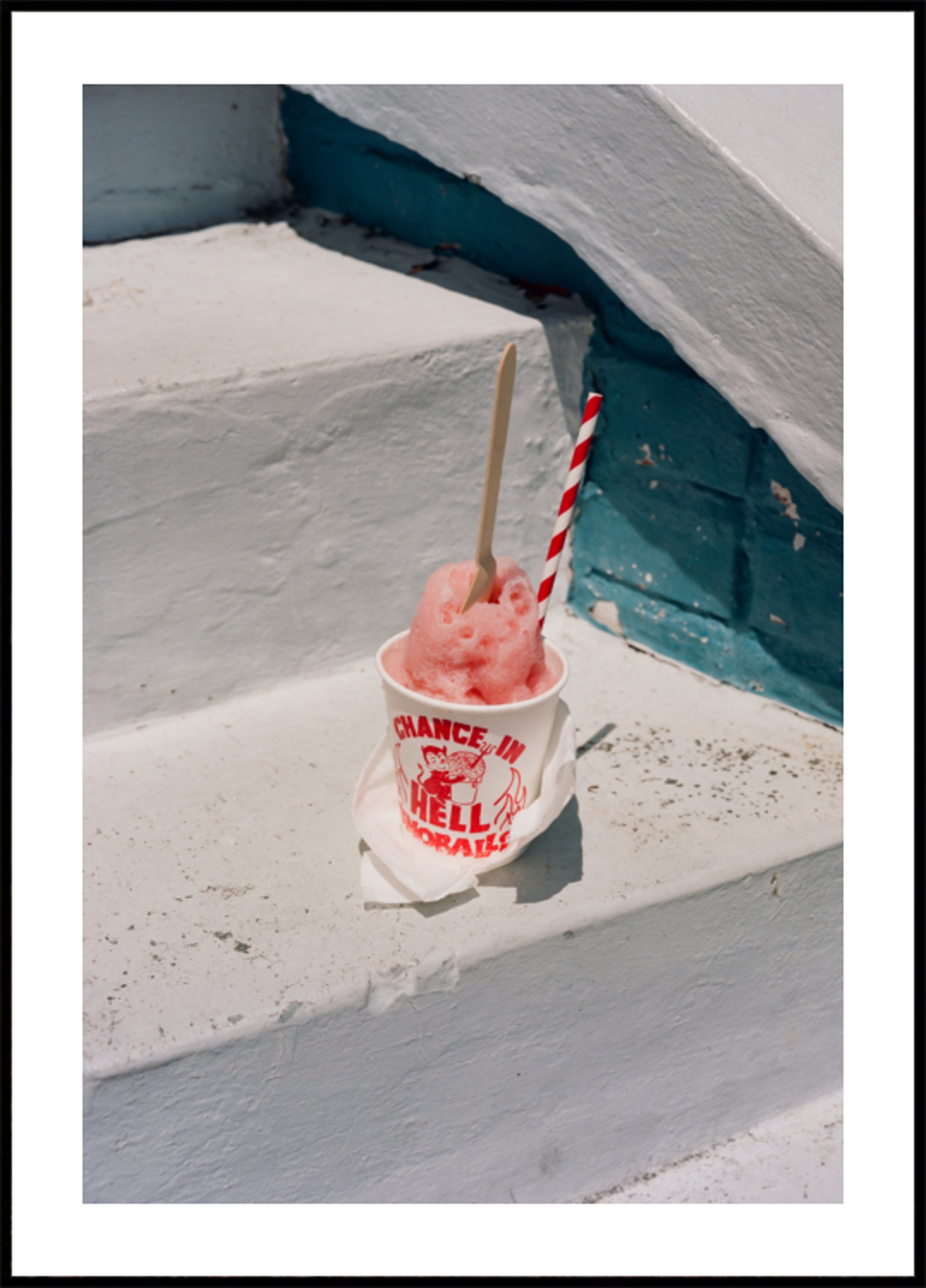 Verfrissende roze slushie