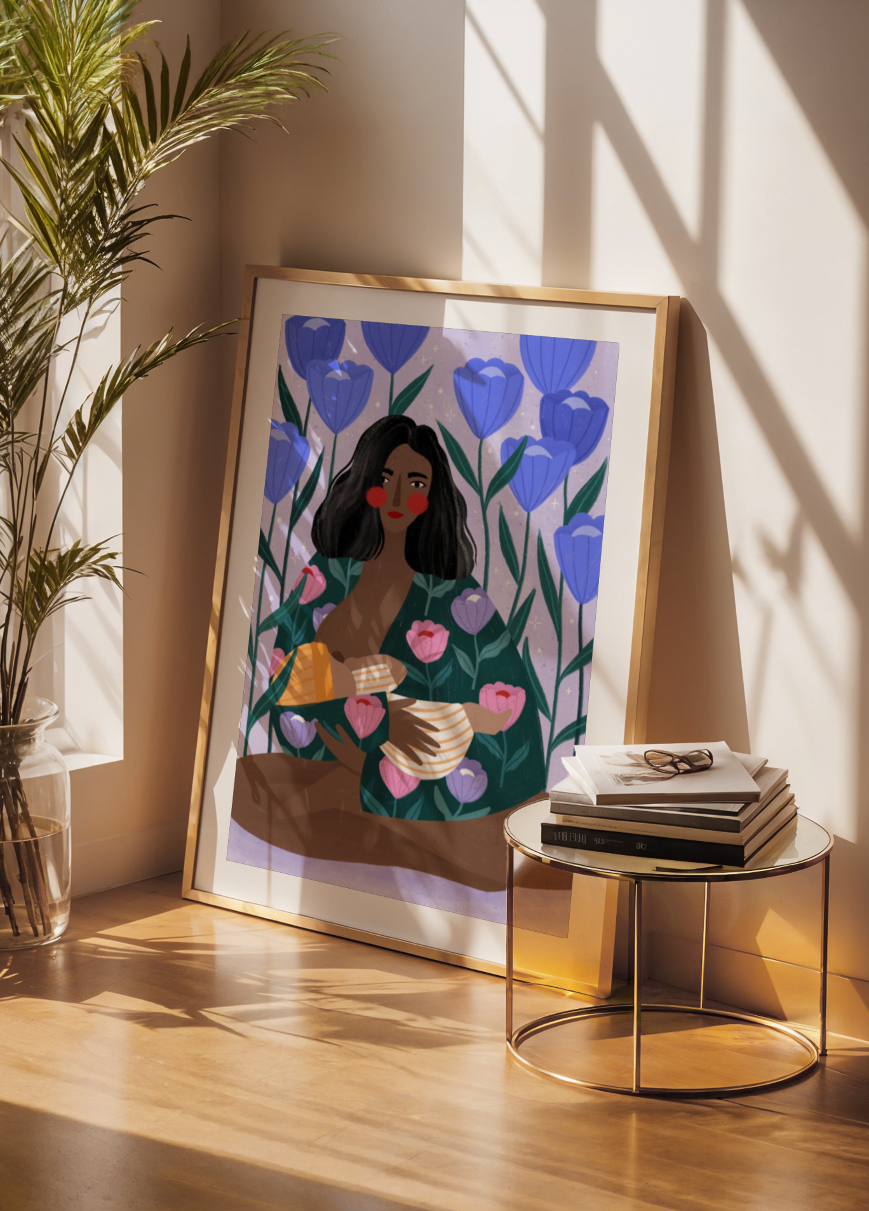 Moeders bloemenomhelzing