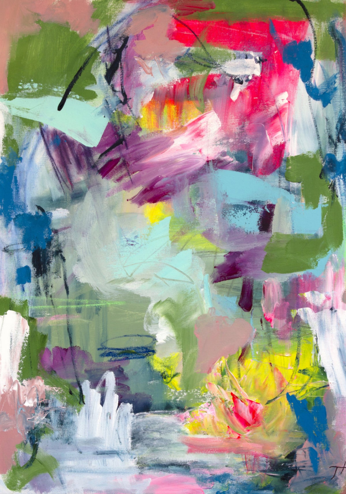 Levendige abstracte energie