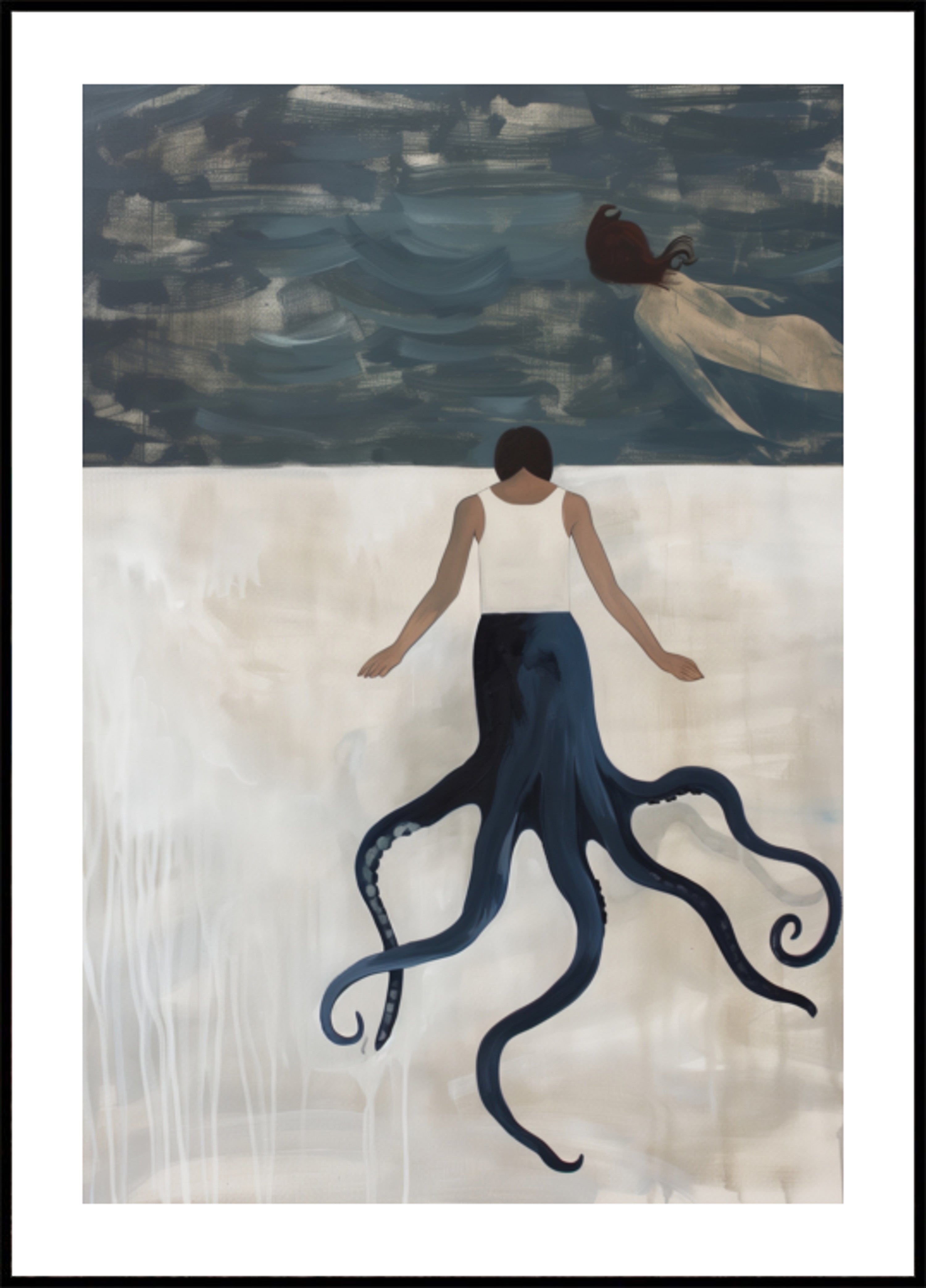 Octopusvrouw droomt