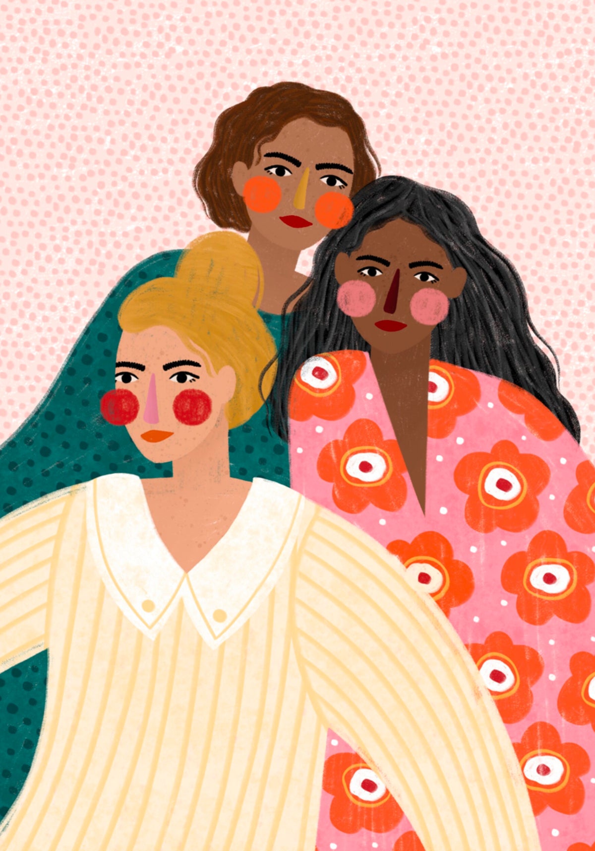 Diverse vrouwen samen