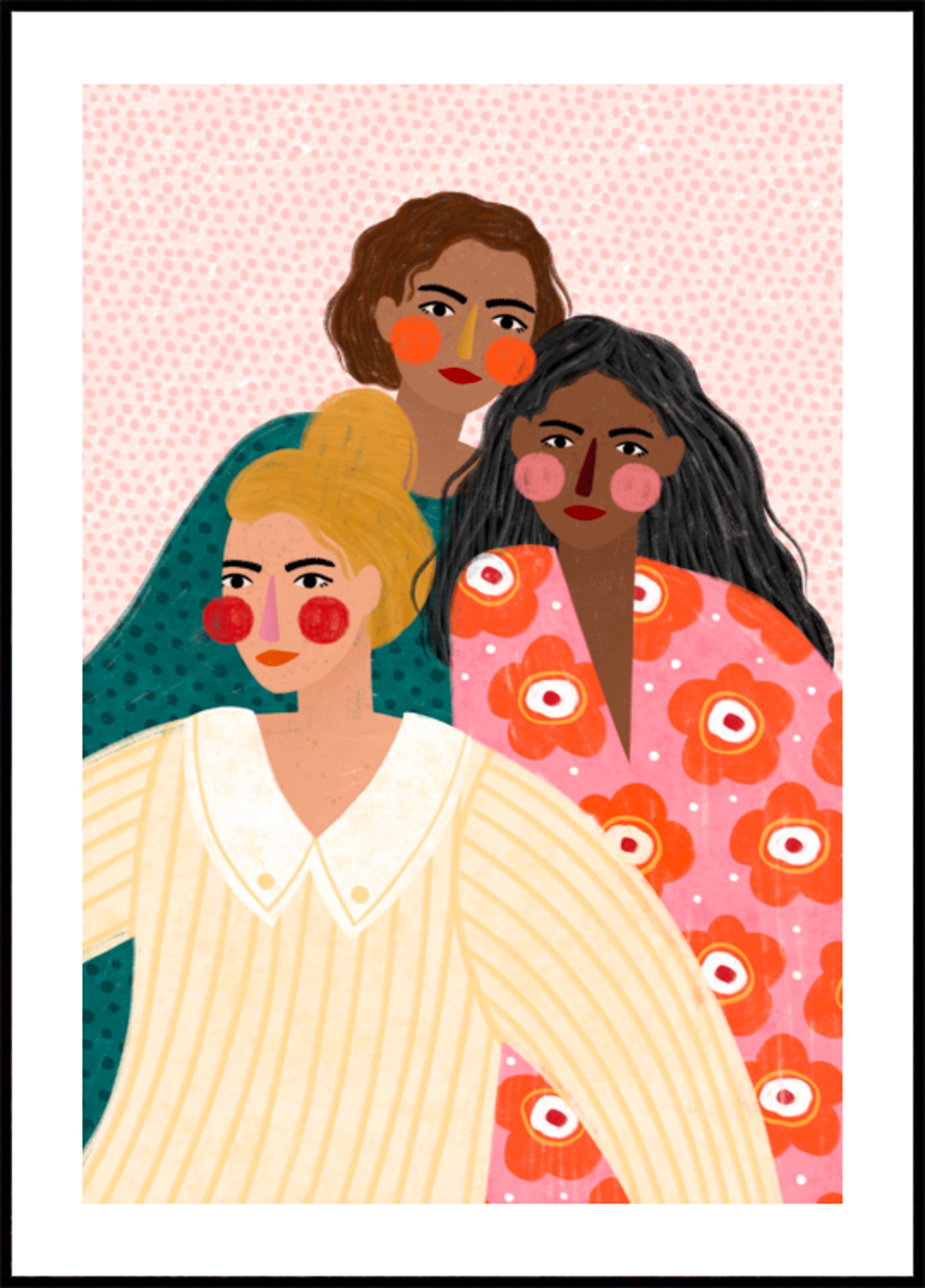 Diverse vrouwen samen