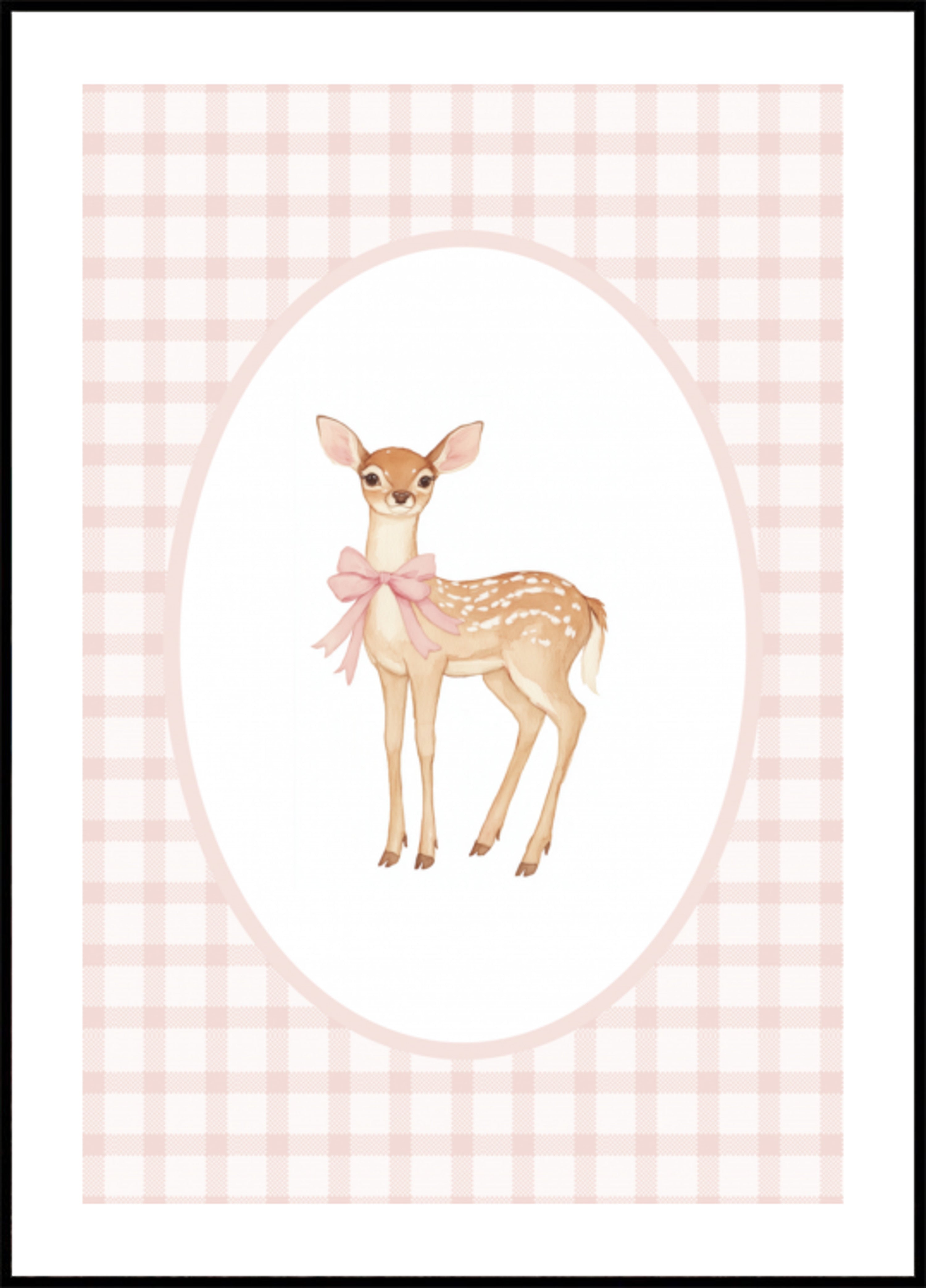 Leuke fawn roze strik