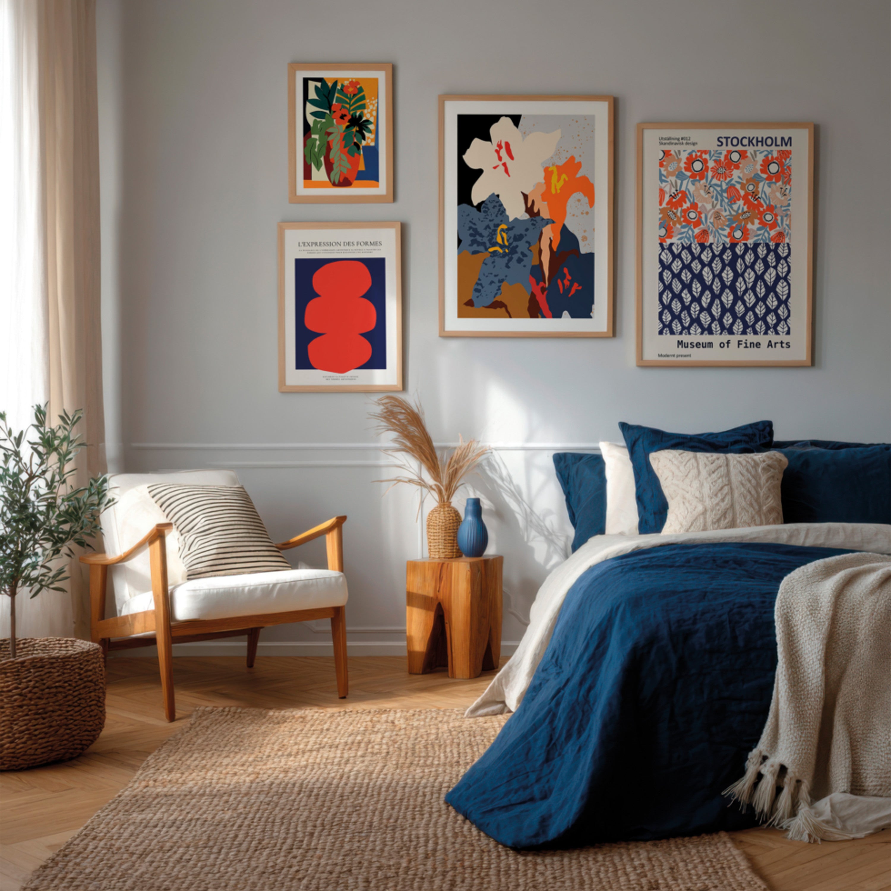 Opvallend blauw en oranje