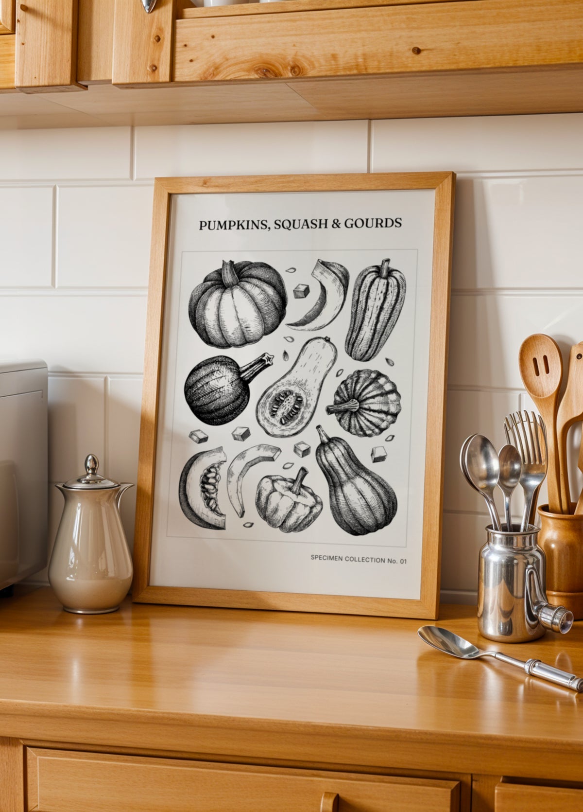 Vintage Botanische Pompoenen