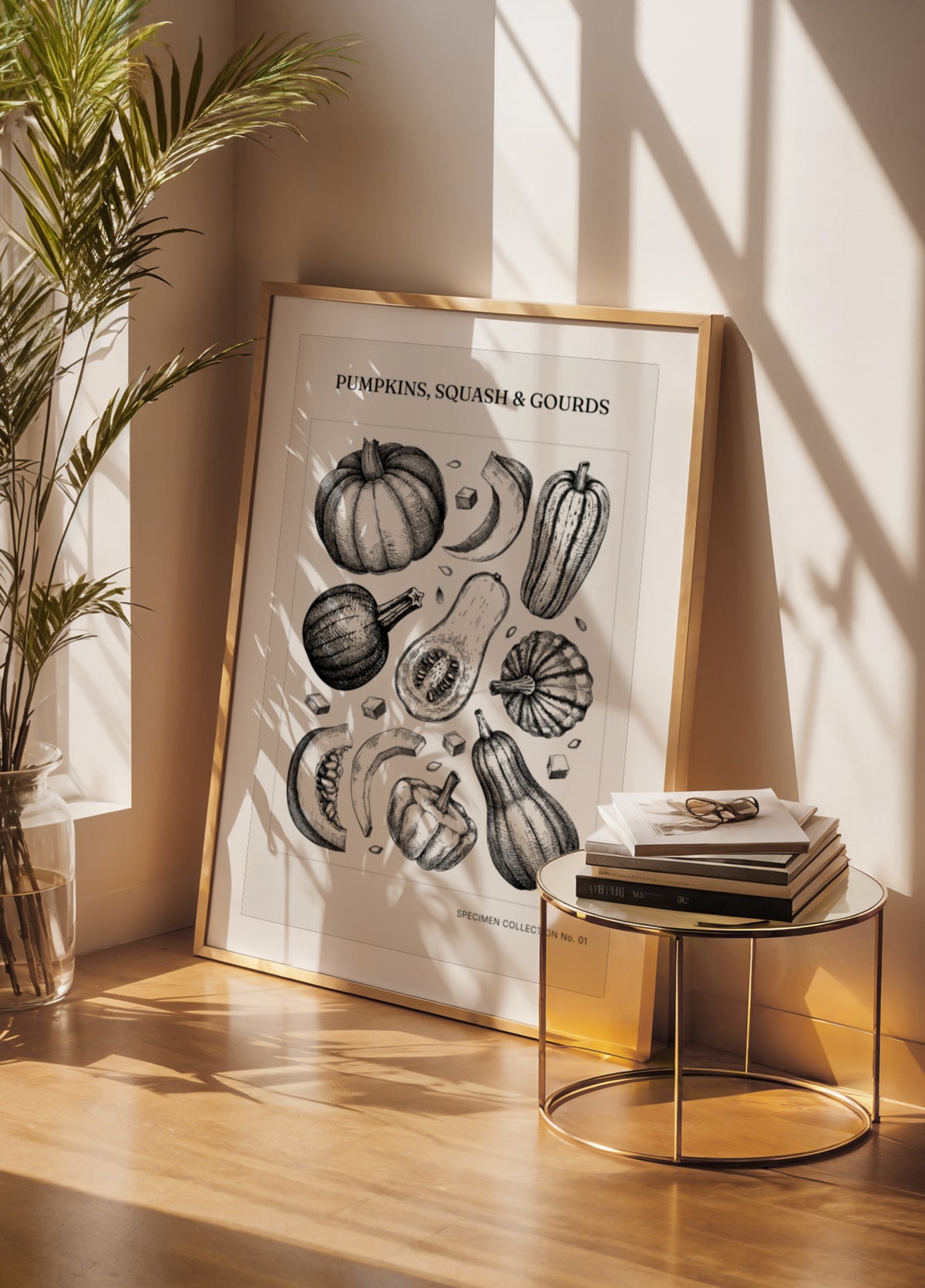 Vintage Botanische Pompoenen