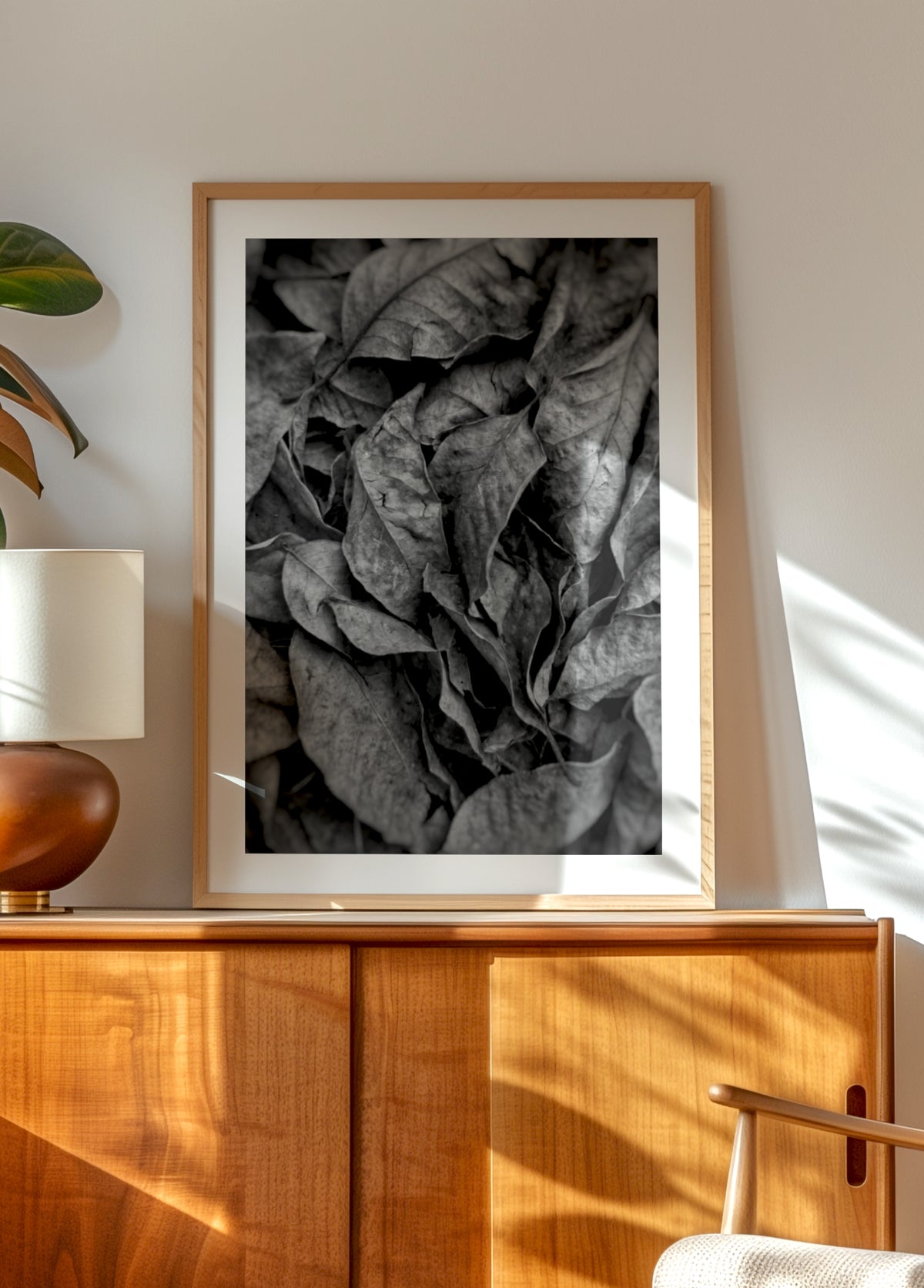 Monochroom bladtextuur