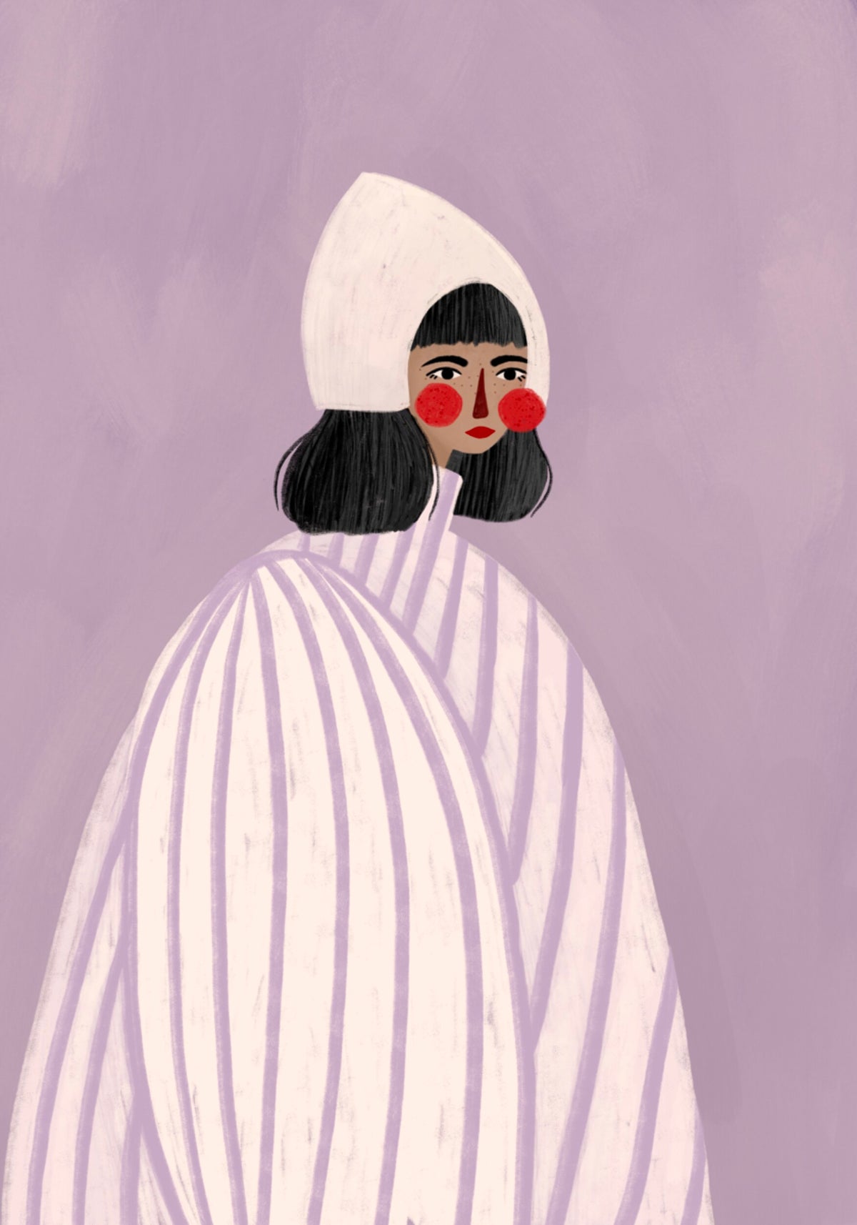 Grillige Bonnetvrouw