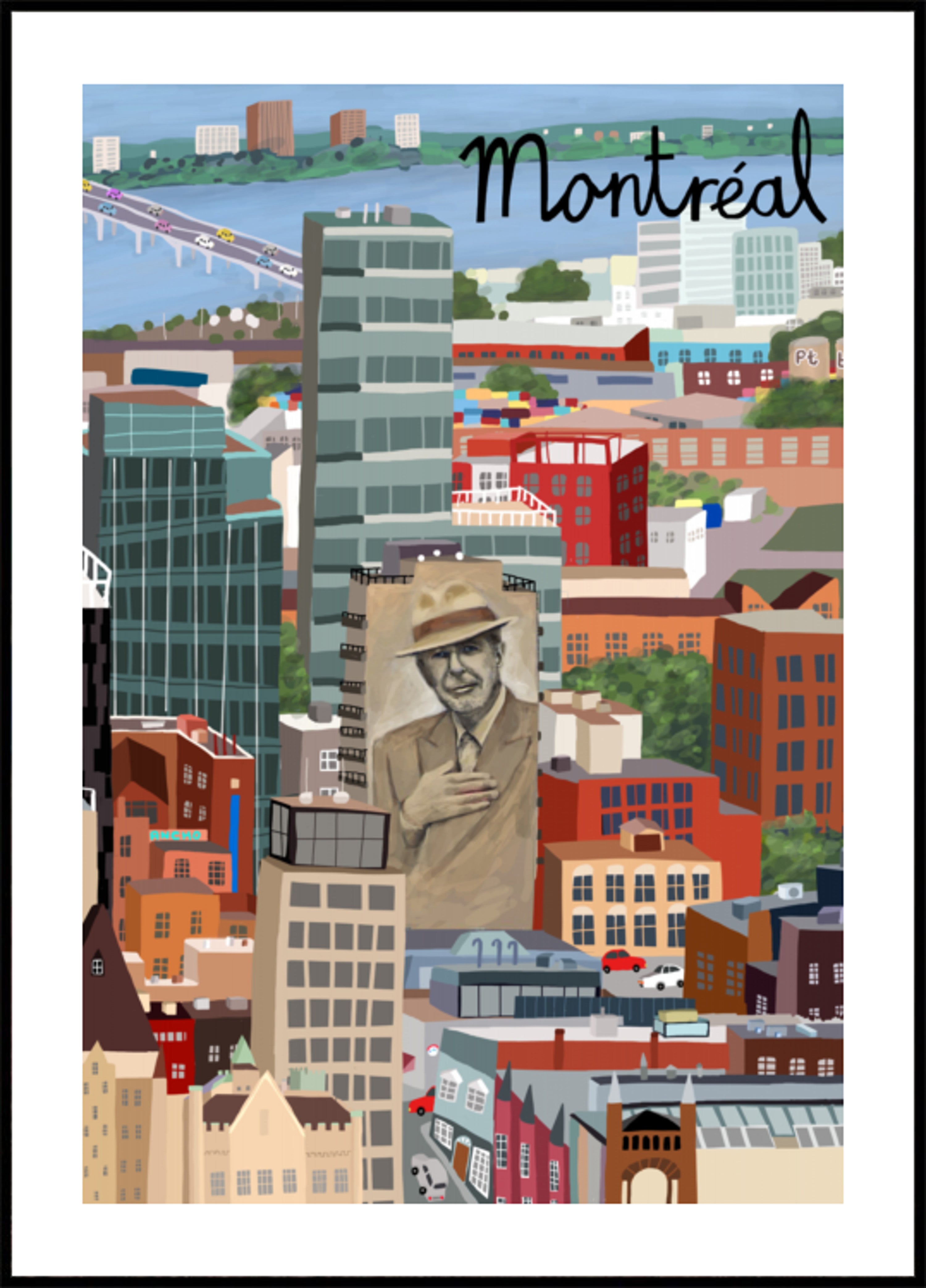 Levendig stadsgezicht van Montreal