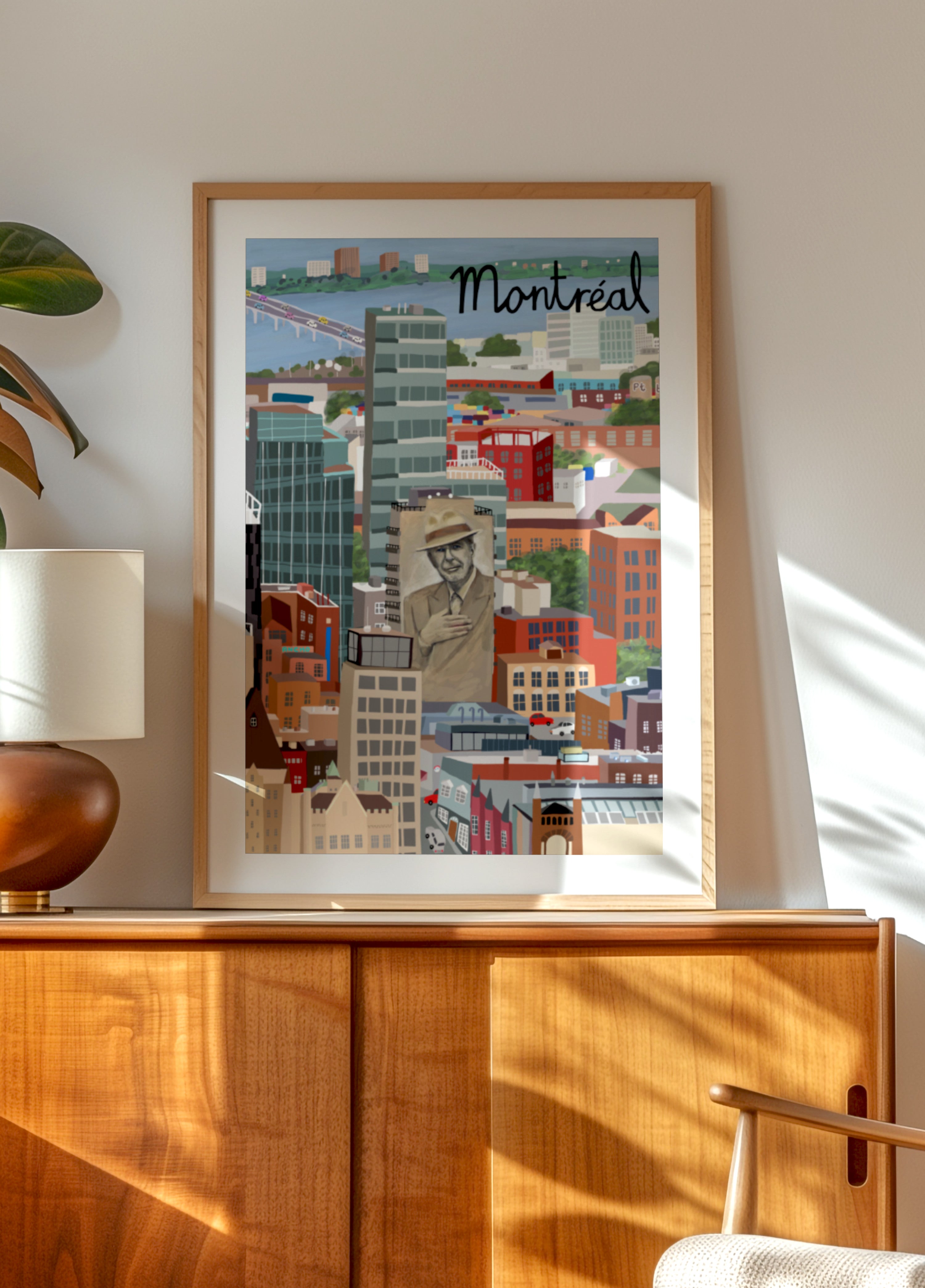 Levendig stadsgezicht van Montreal