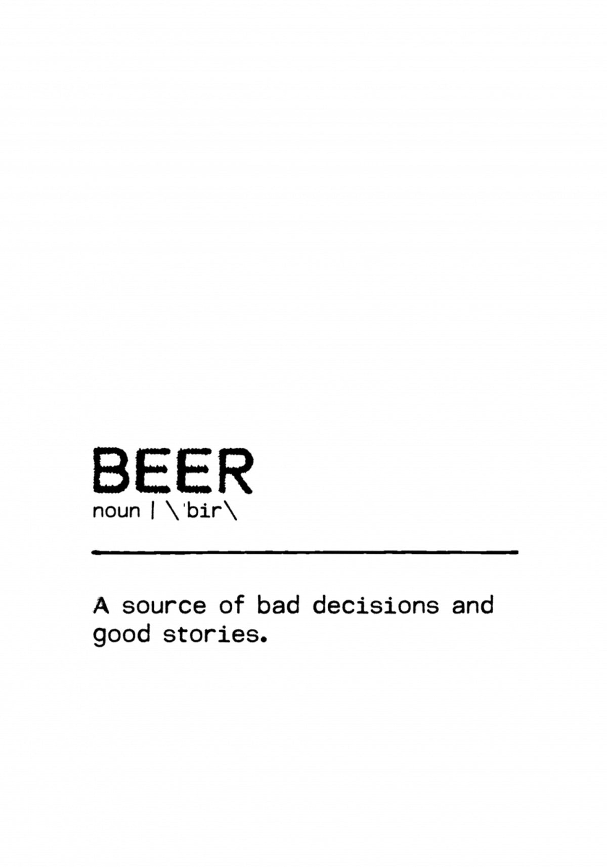 Grappige bierdefinitie
