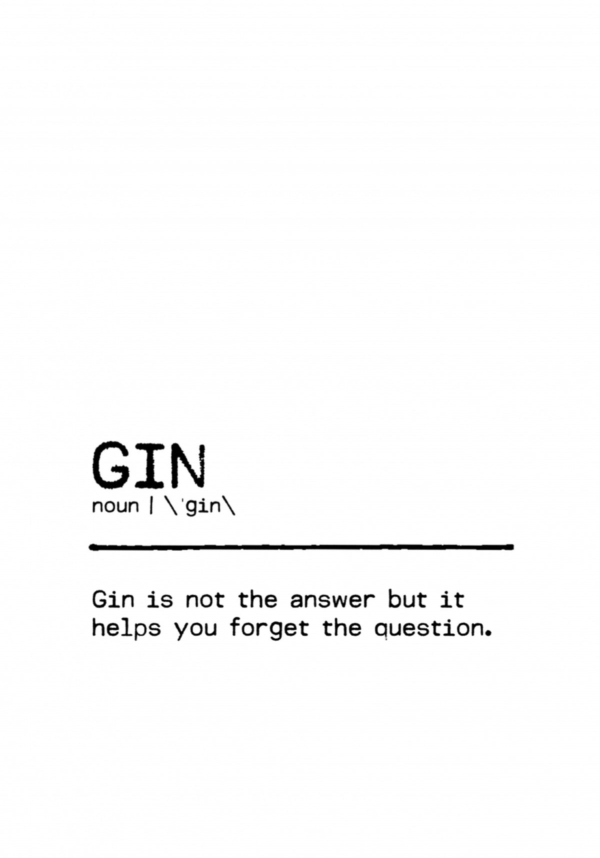 Geestige Gin-definitie