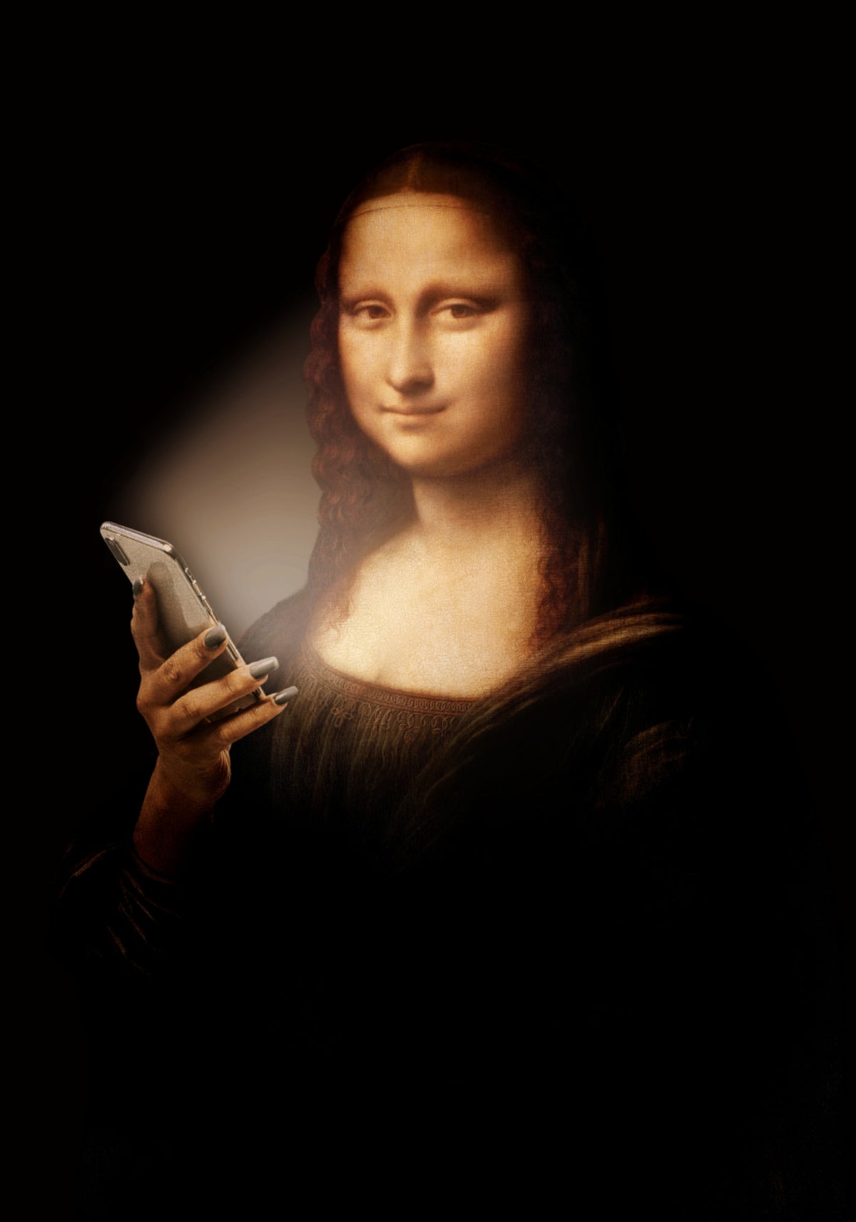 Mona Lisa Smartphone Gloed