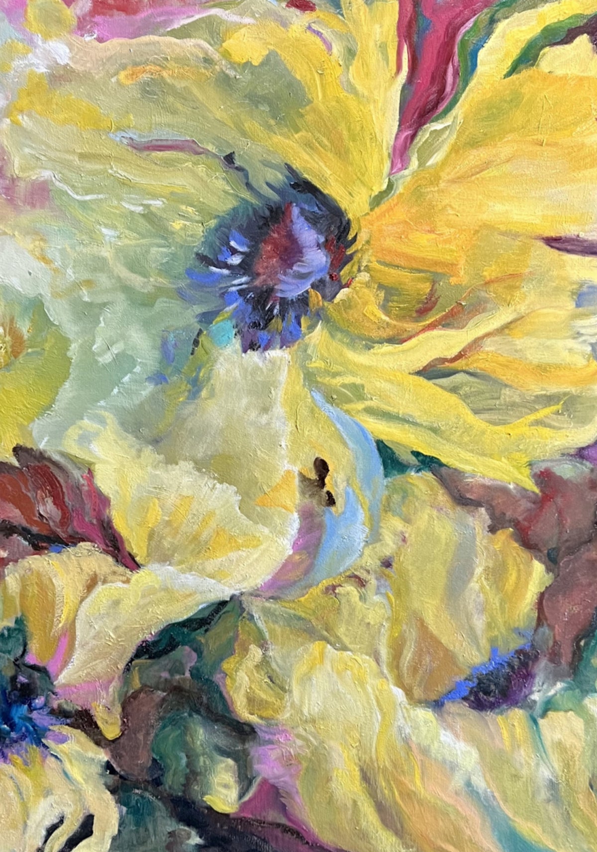 Levendige gele bloemen