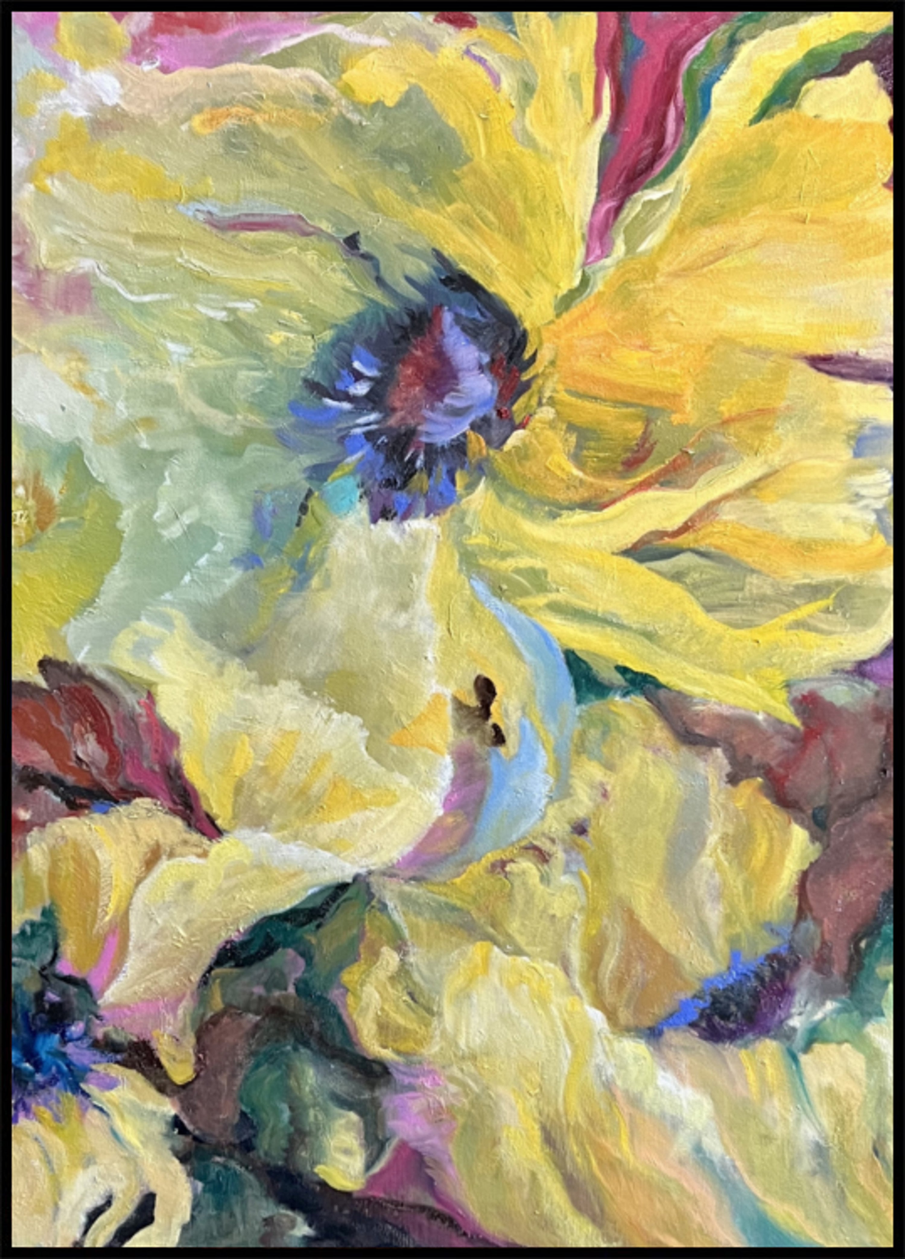 Levendige gele bloemen