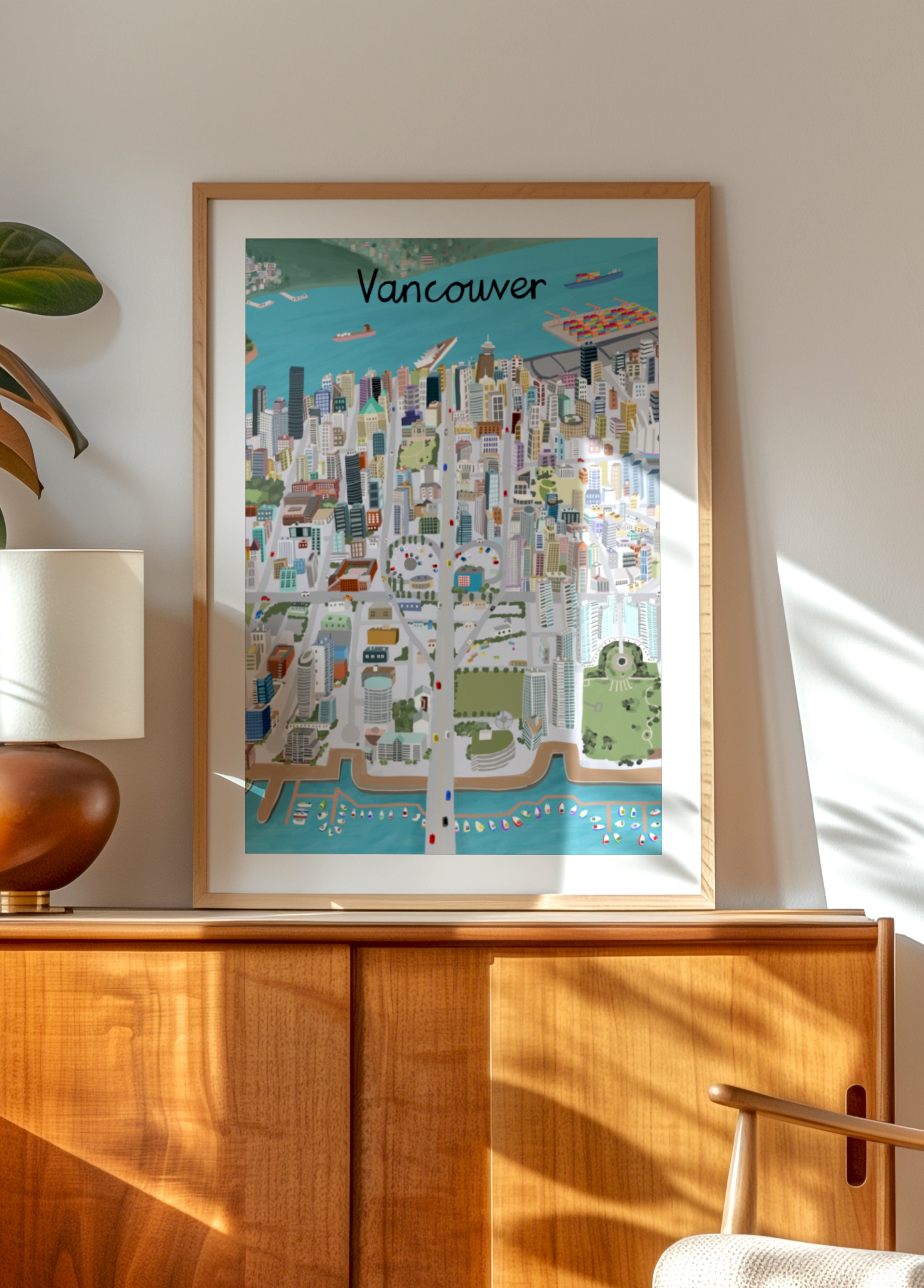 Levendige stad van Vancouver