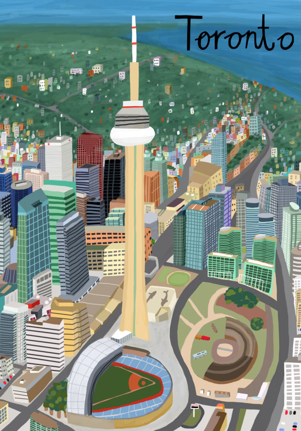 Levendige skyline van Toronto