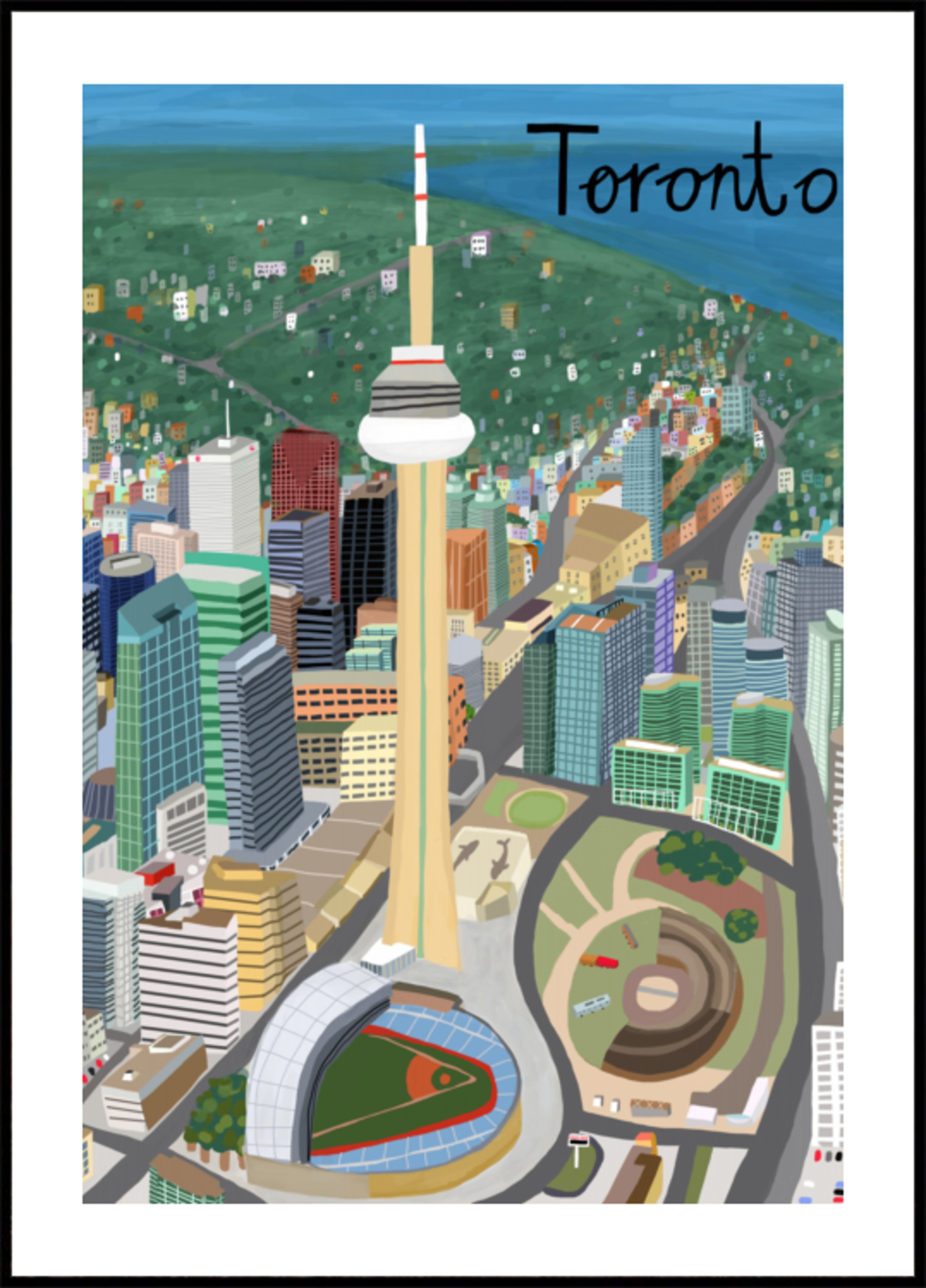 Levendige skyline van Toronto