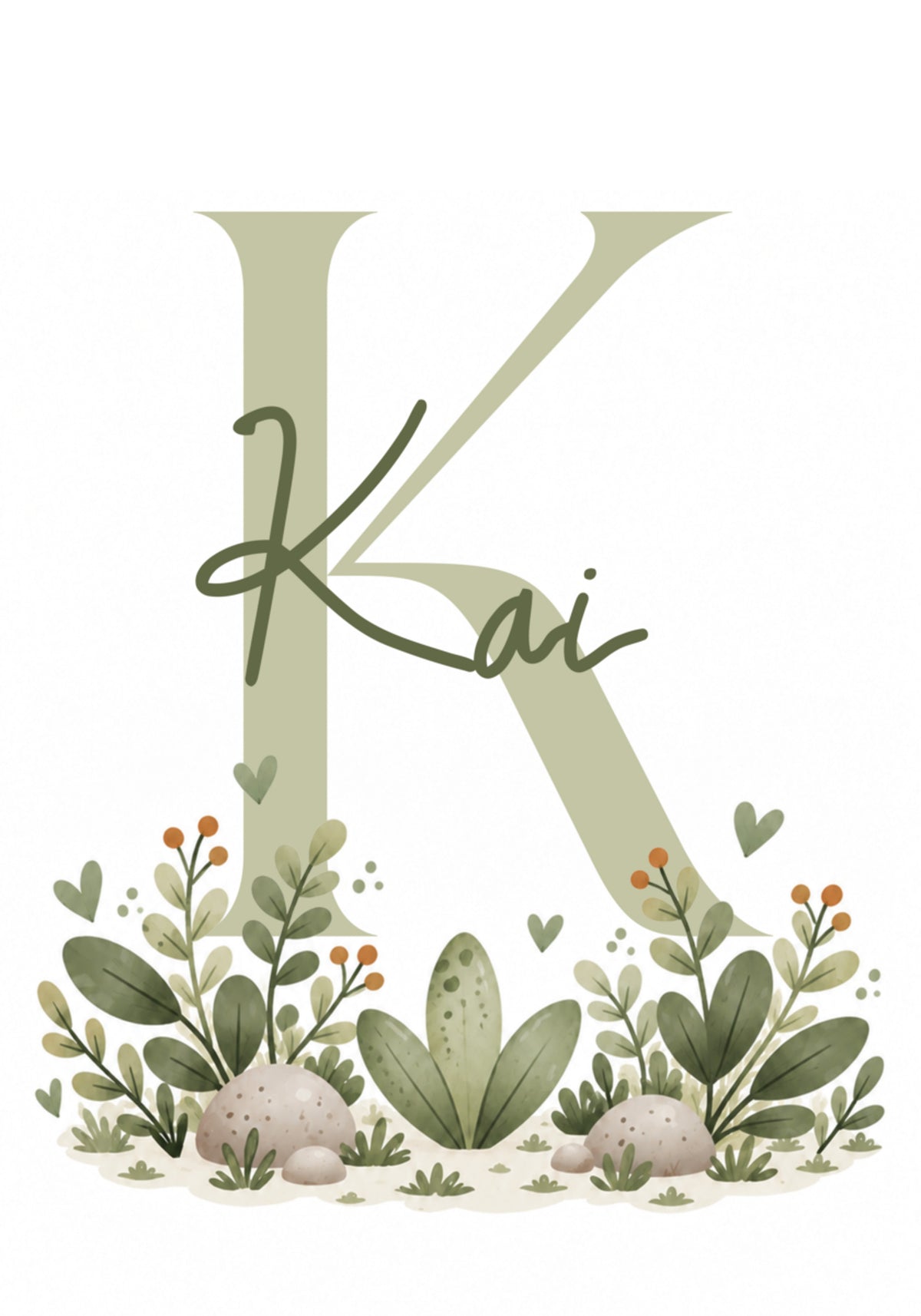 Gepersonaliseerde initiële botanische