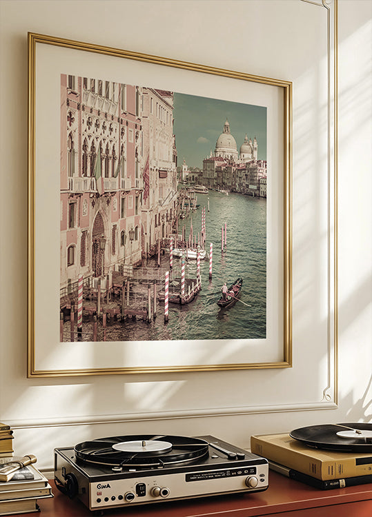 VENICE Canal Grande with Santa Maria della Salute | urban vintage style (NEW) - Posterbox
