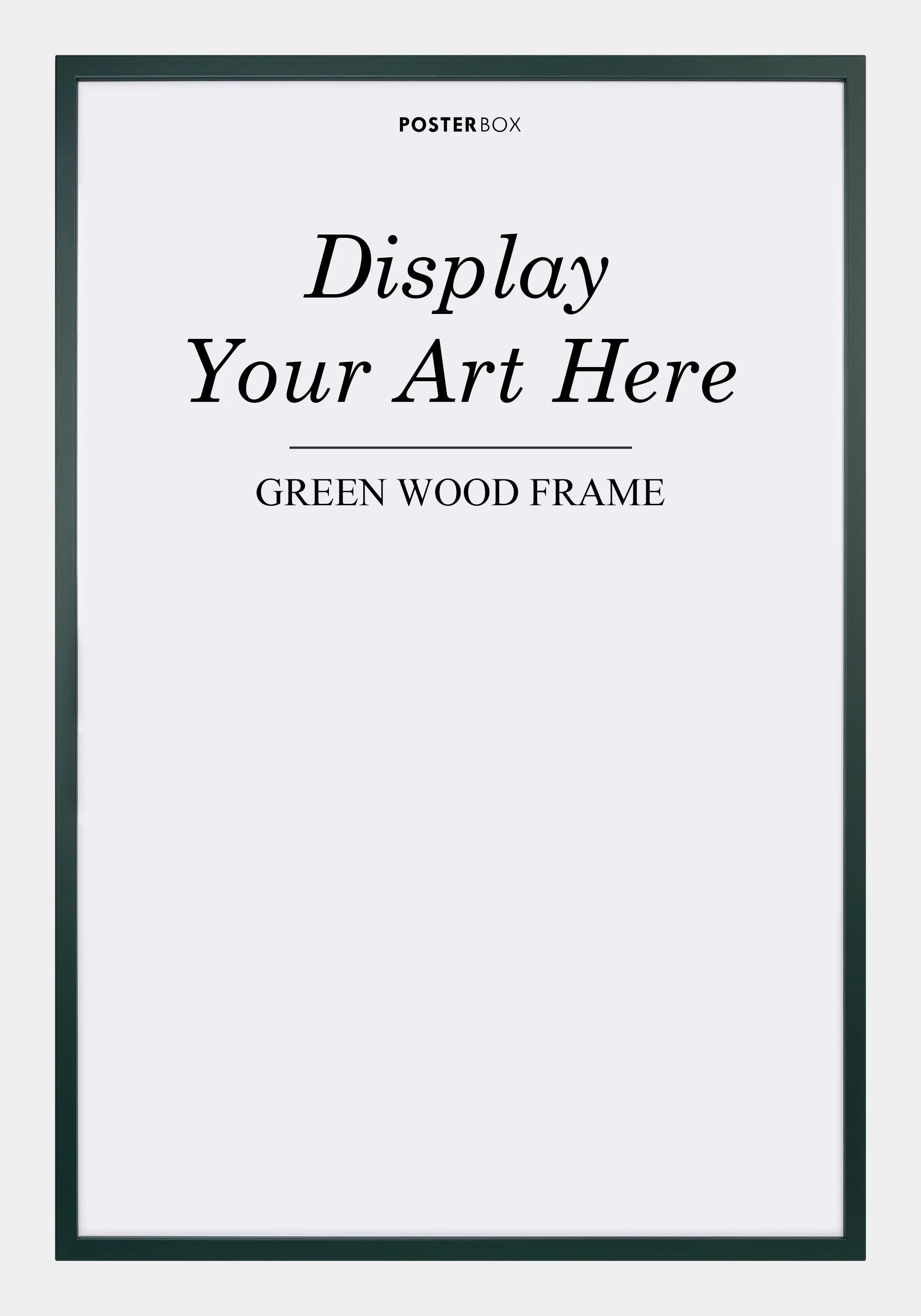 Groen houten frame 