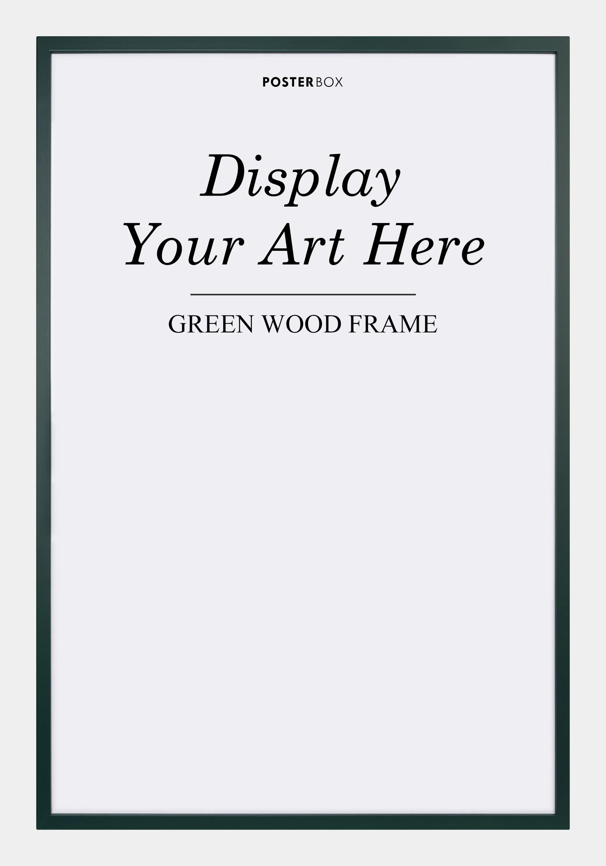 Groen houten frame 