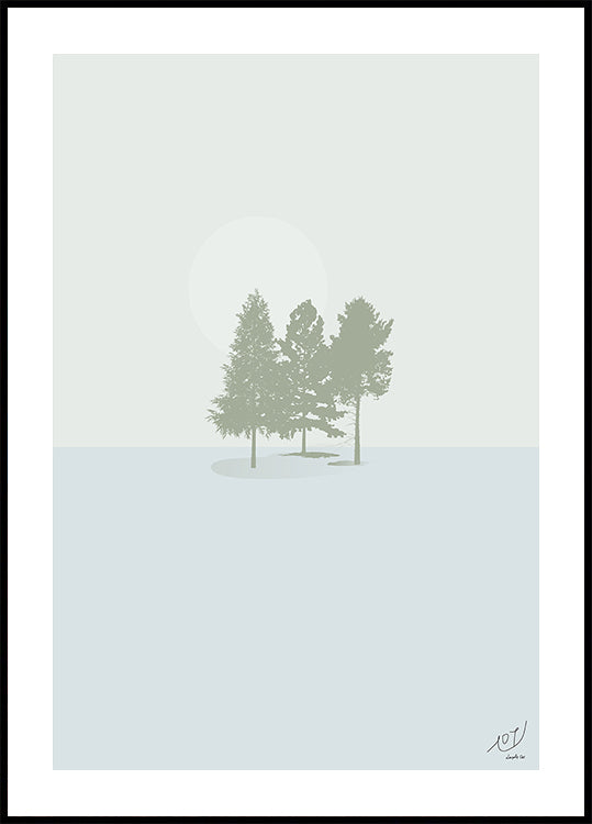 Minimal Forest.png Plakat - Posterbox