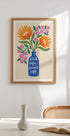 Orange Flowers in Blue Vase (NEW) - Posterbox