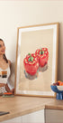 Sparkling Red Bell Peppers Plakat - Posterbox